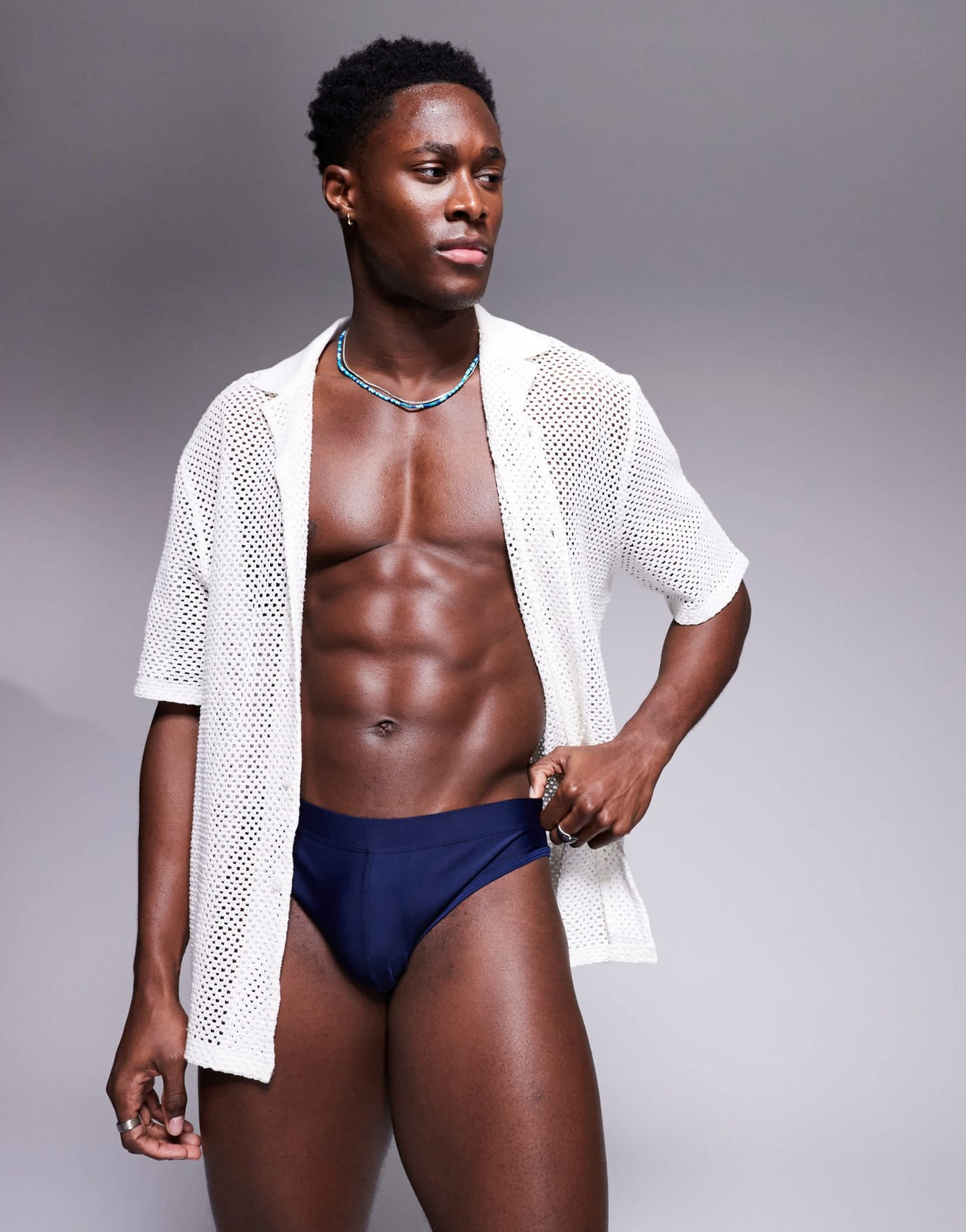 ASOS DESIGN swim briefs in navy - ASOS Sample Sale