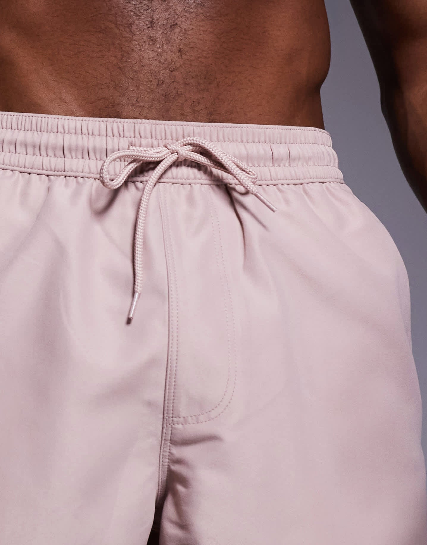 ASOS DESIGN swim shorts in short length in light brown - ASOS Sample Sale