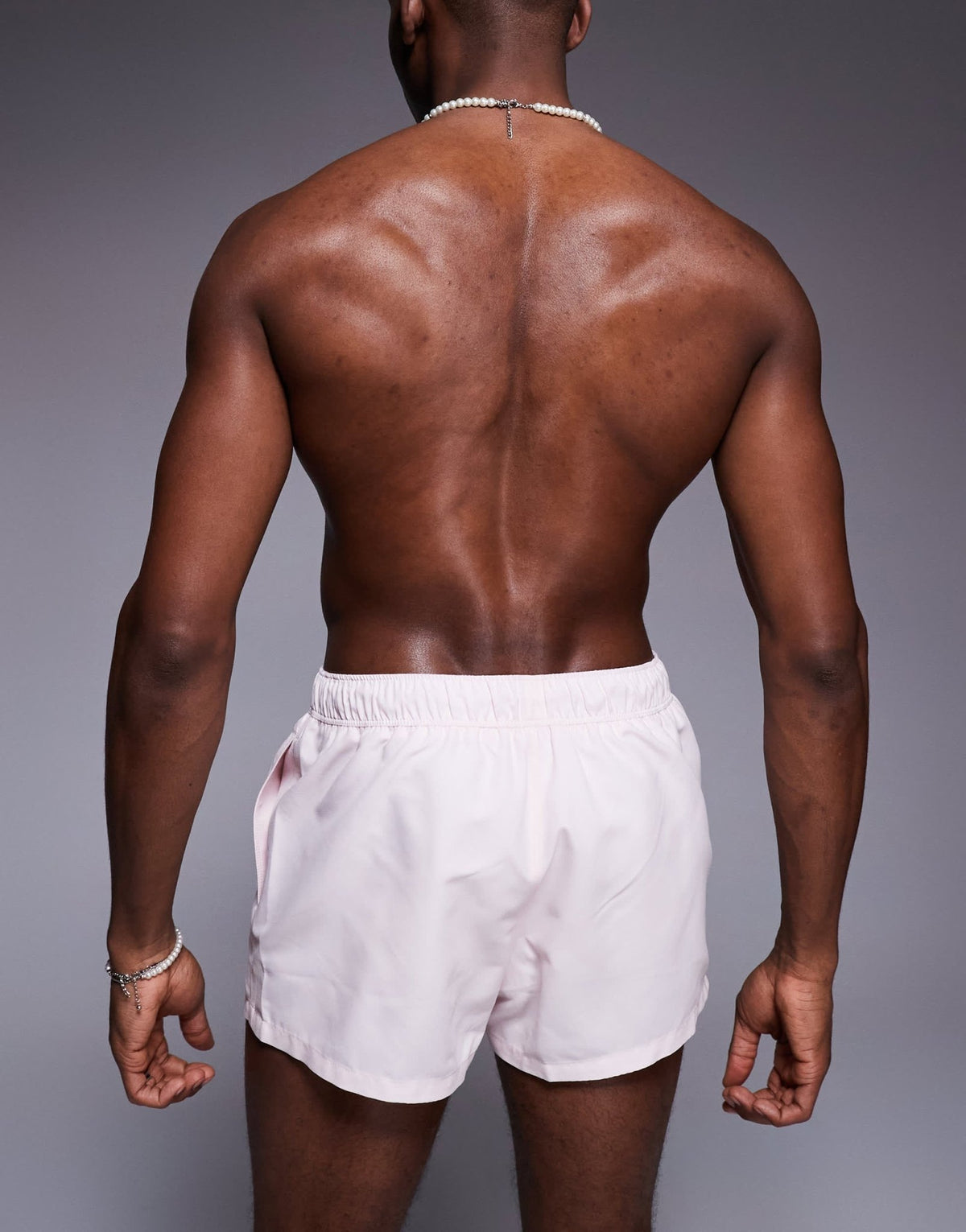 ASOS DESIGN swim shorts in super short length in pink - ASOS Sample Sale