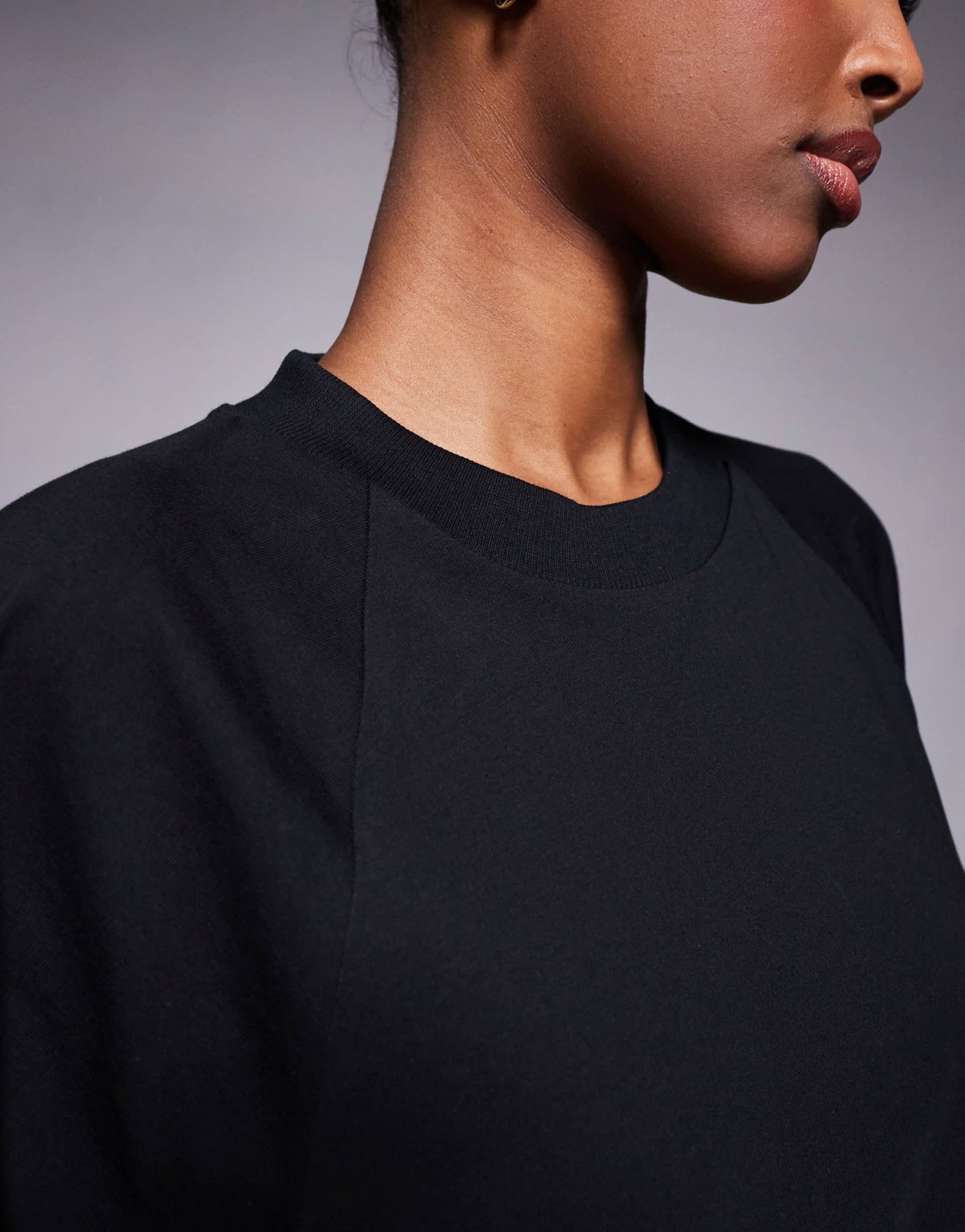 ASOS DESIGN T shirt swing mini dress in black - ASOS Sample Sale