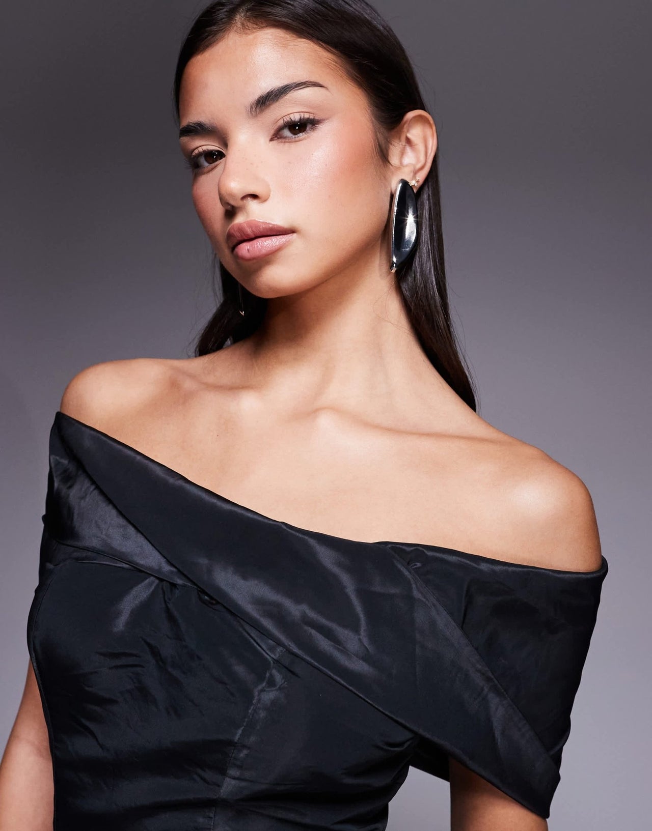 ASOS DESIGN taffeta bow detail mini dress in black - ASOS Sample Sale
