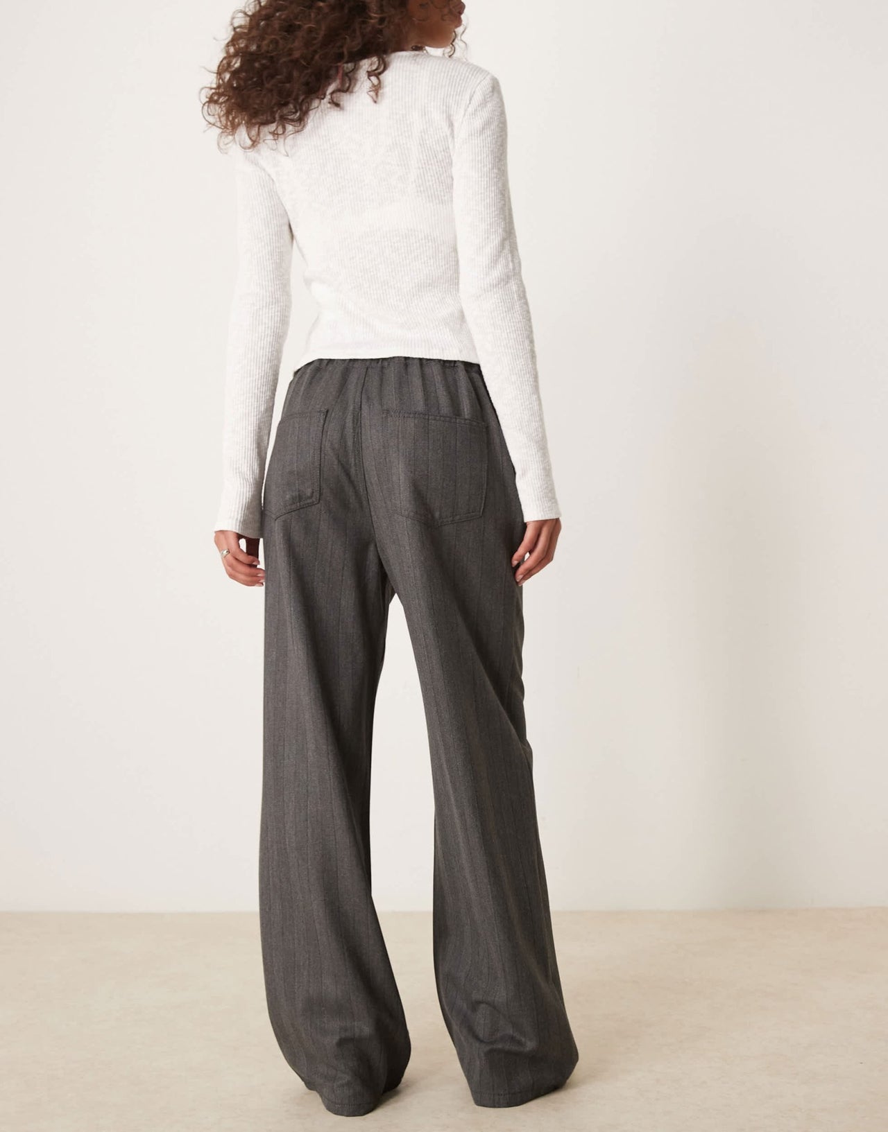 ASOS DESIGN tailored jogger with drawstring waist in grey - ASOS Sample Sale