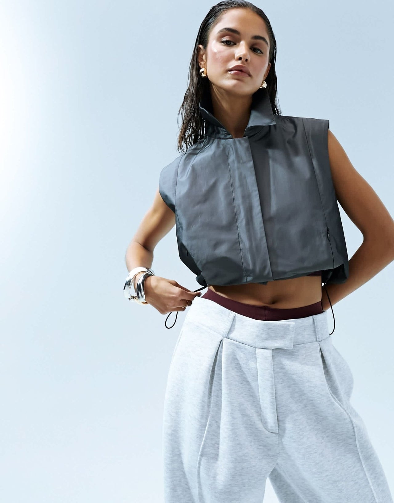 ASOS DESIGN tailored joggers in grey marl - ASOS Sample Sale
