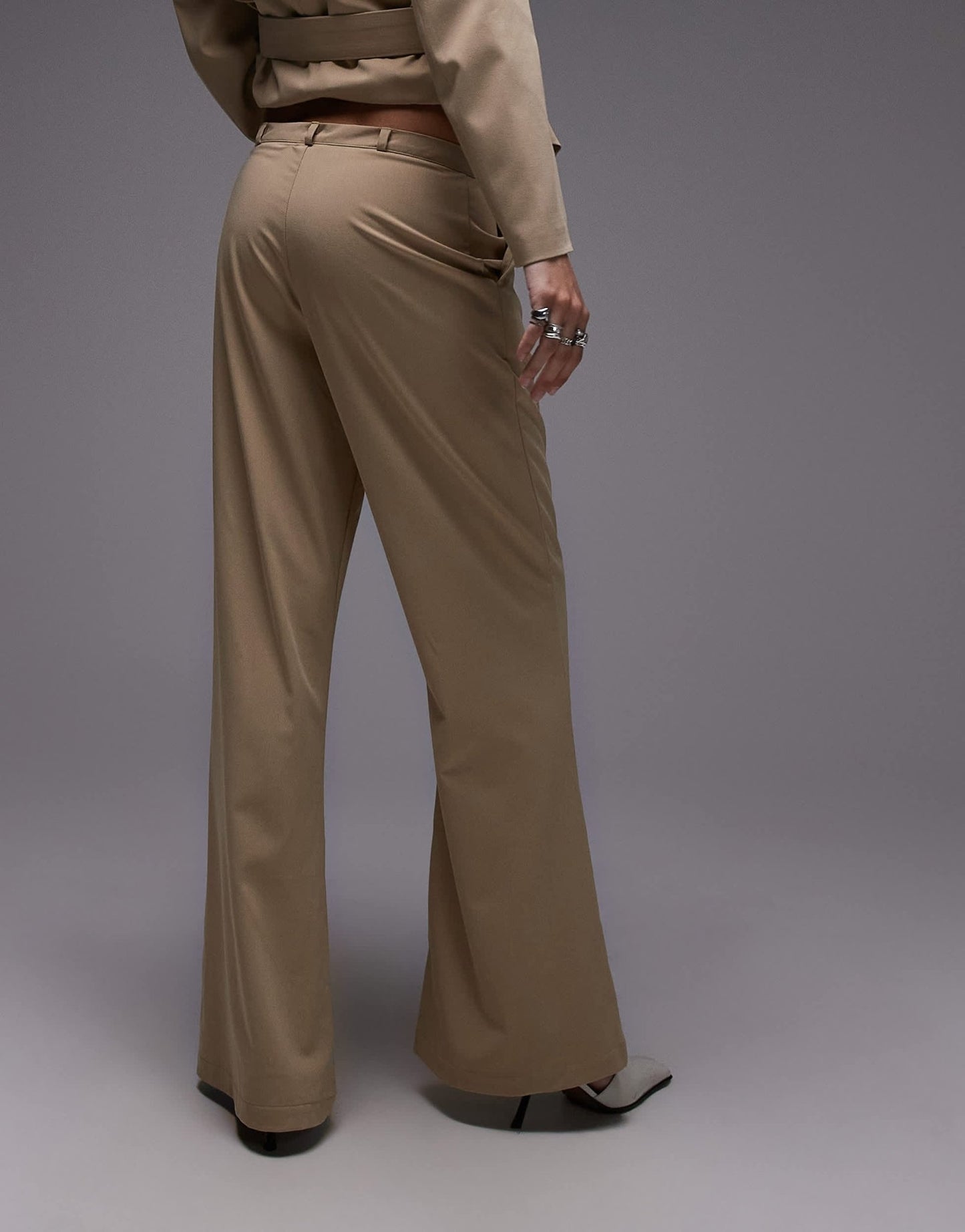 ASOS DESIGN tailored kickflare trouser in camel co ord - ASOS Sample Sale