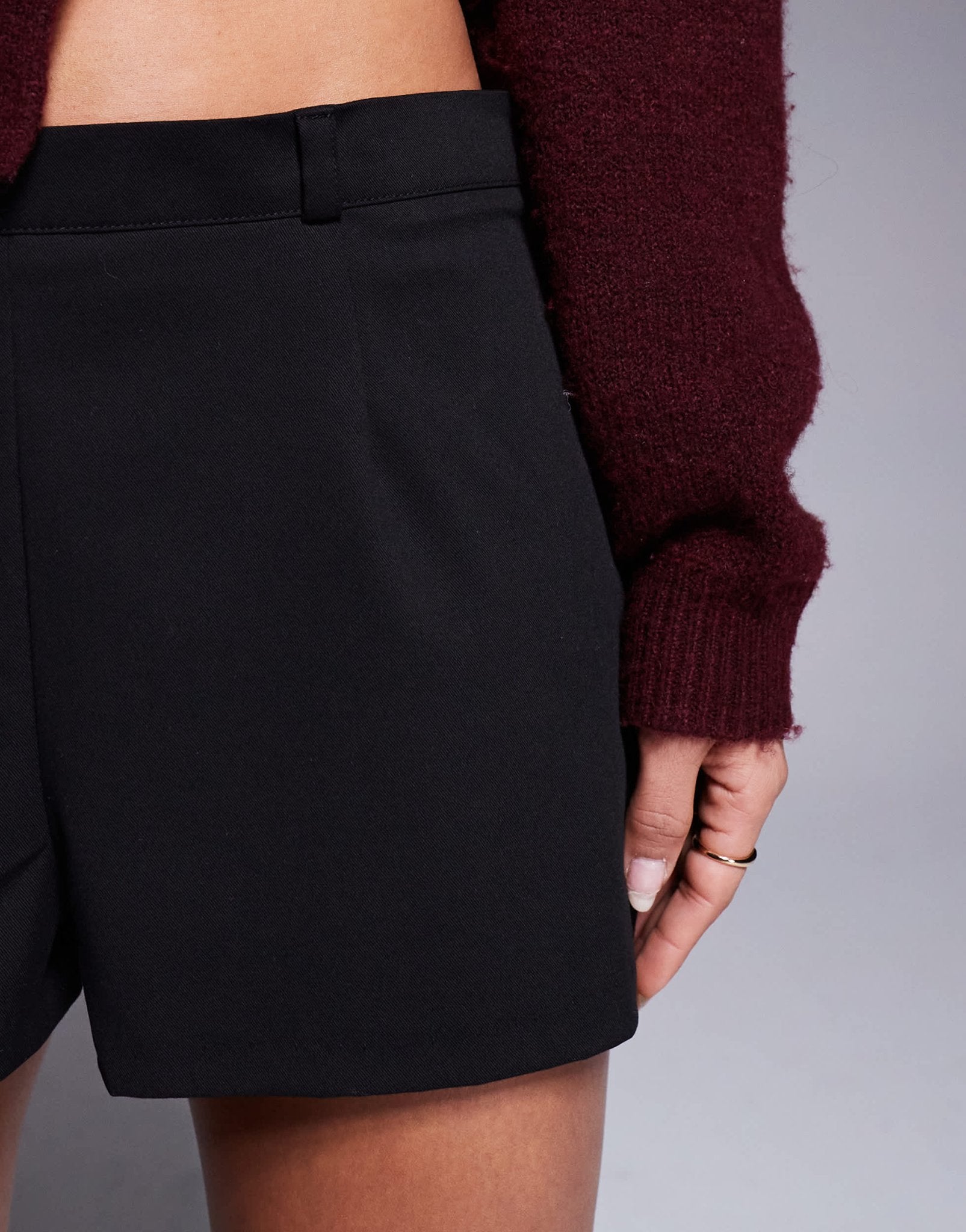ASOS DESIGN tailored micro short in black - ASOS Sample Sale