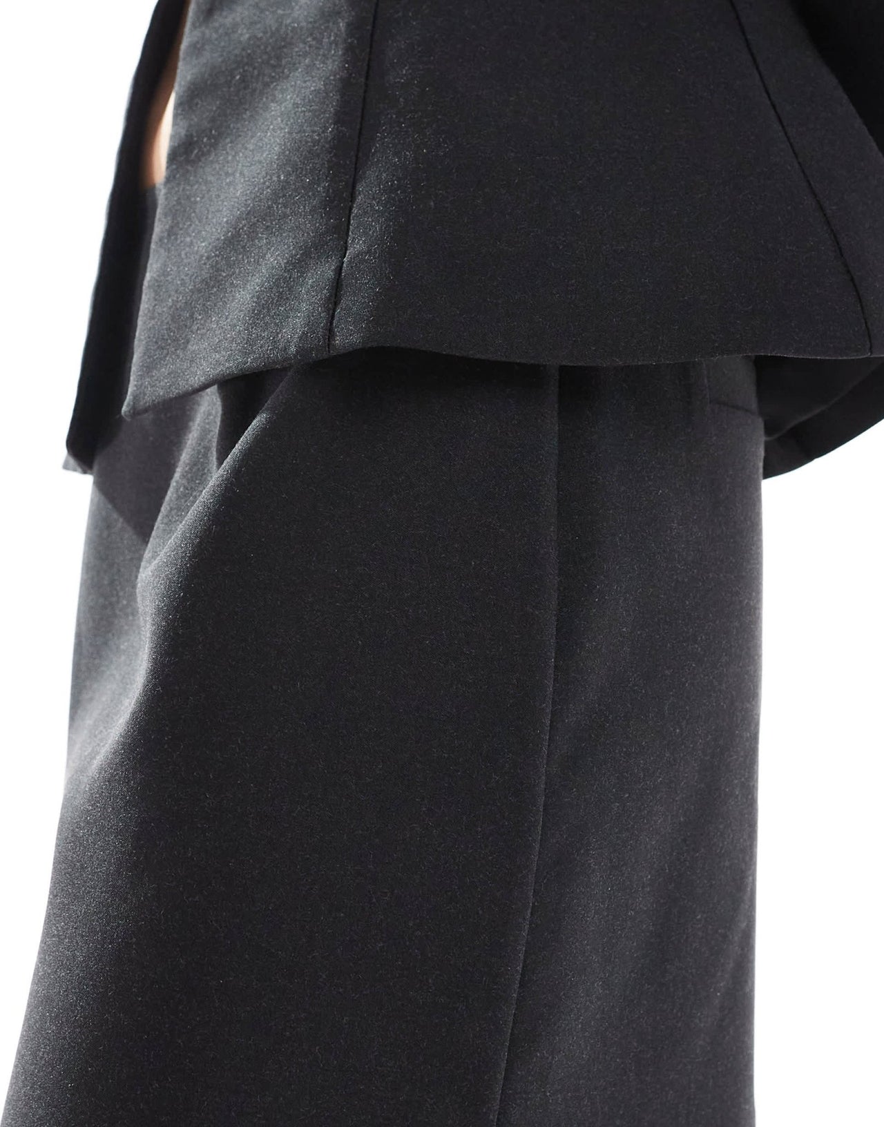 ASOS DESIGN tailored pelmet mini skirt in black co ord - ASOS Sample Sale