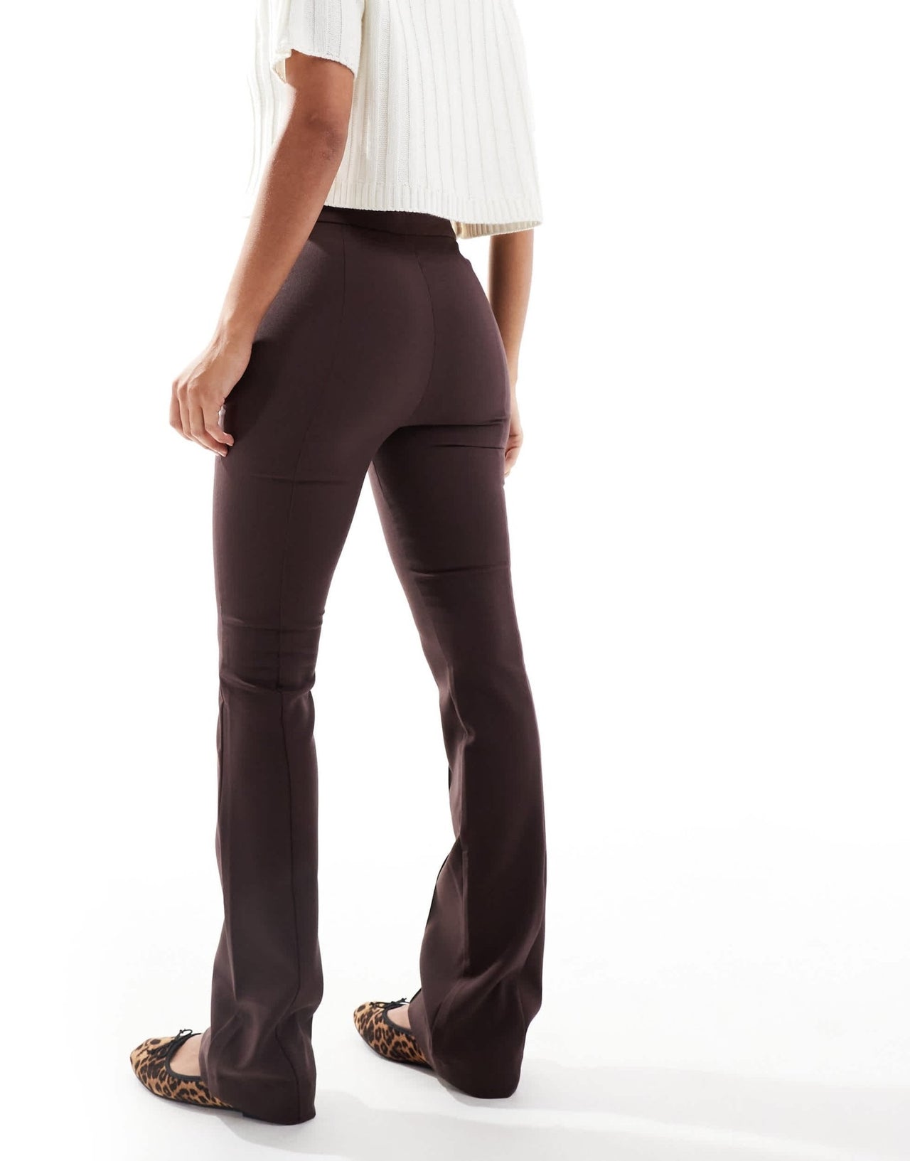 ASOS DESIGN tailored pintuck trousers in chocolate - ASOS Sample Sale