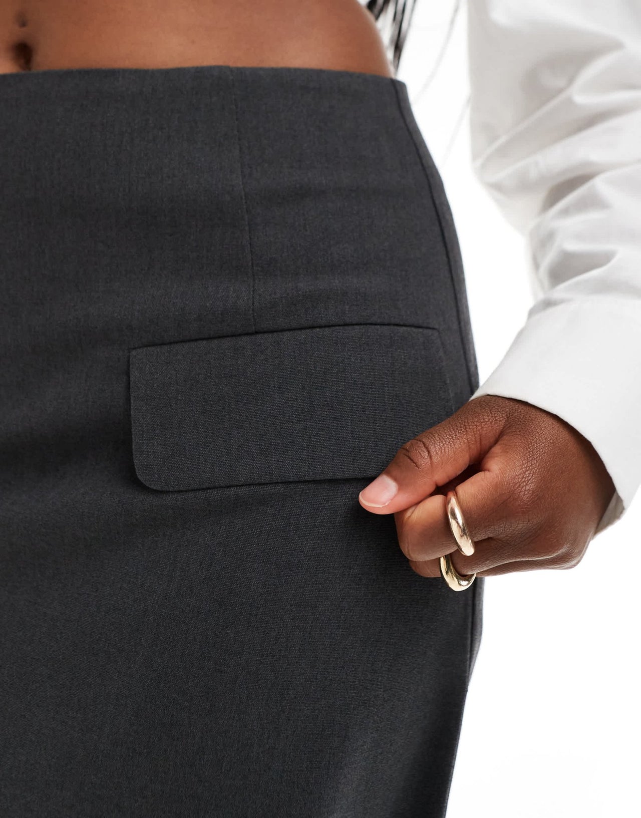 ASOS DESIGN tailored pocket detail mini skirt - ASOS Sample Sale