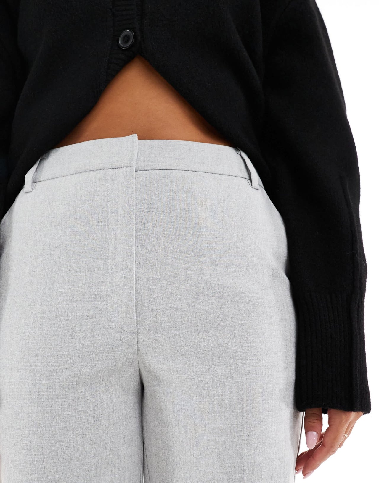ASOS DESIGN tailored slim straight trousers in light grey - ASOS Sample Sale