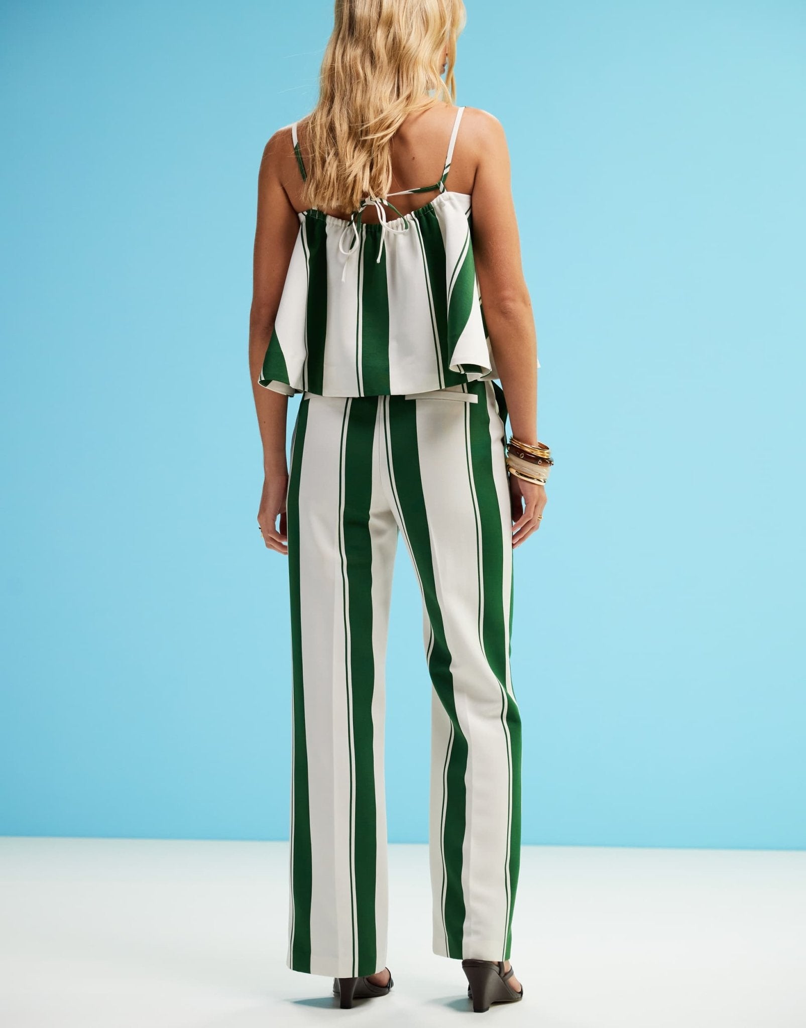 ASOS DESIGN tailored straight leg trousers co-ord in deckchair stripe - ASOS Sample Sale
