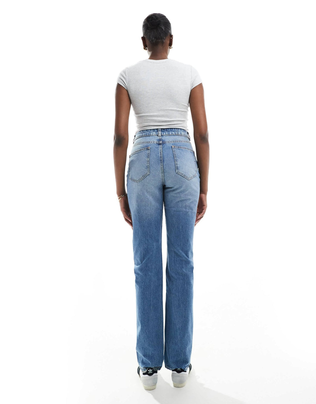 ASOS DESIGN Tall 90s straight jeans in midwash - ASOS Sample Sale
