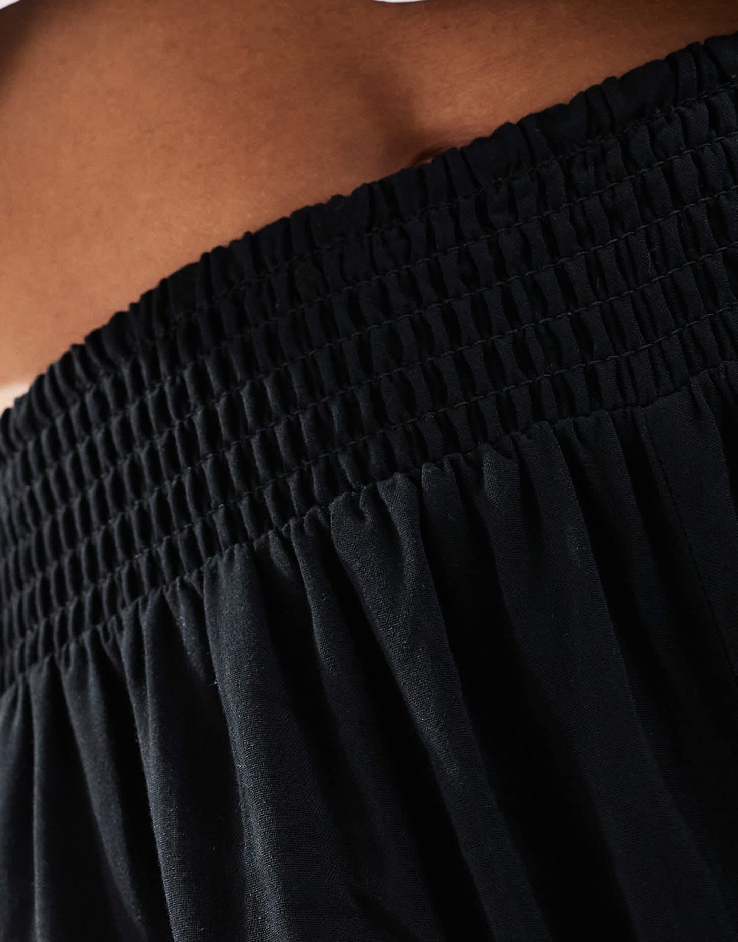 ASOS DESIGN Tall super soft slinky wide leg pyjama trouser in black with contrast binding - ASOS Sample Sale