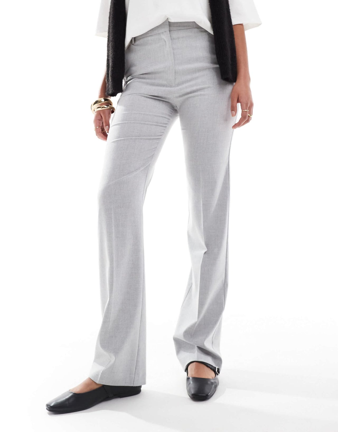 ASOS DESIGN Tall tailored slim straight trousers in light grey - ASOS Sample Sale