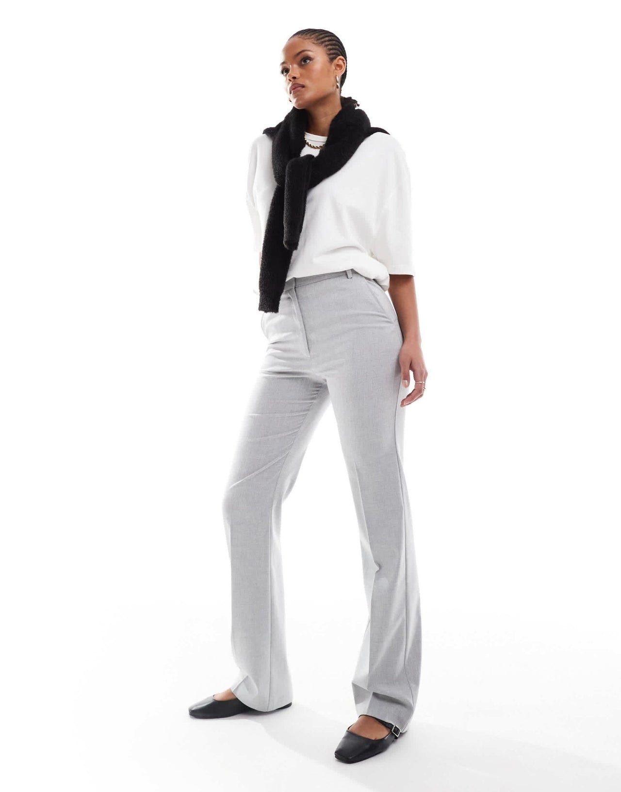 ASOS DESIGN Tall tailored slim straight trousers in light grey - ASOS Sample Sale