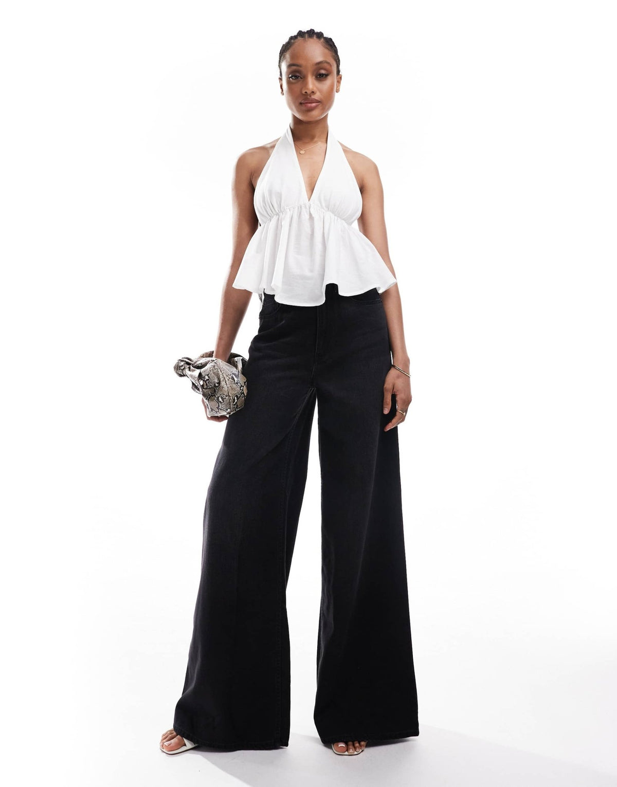 ASOS DESIGN Tall wide leg jean in washed black - BLACK - ASOS Sample Sale