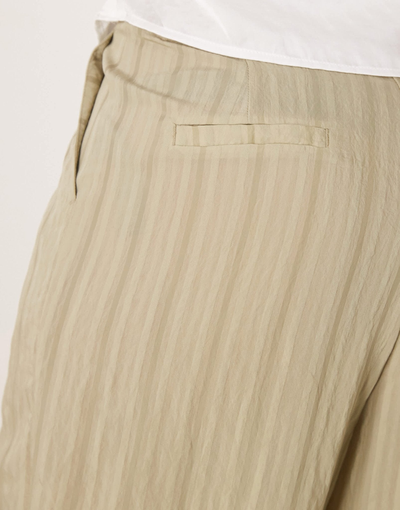 ASOS DESIGN Tall wide leg trousers in in green tonal stripe - ASOS Sample Sale