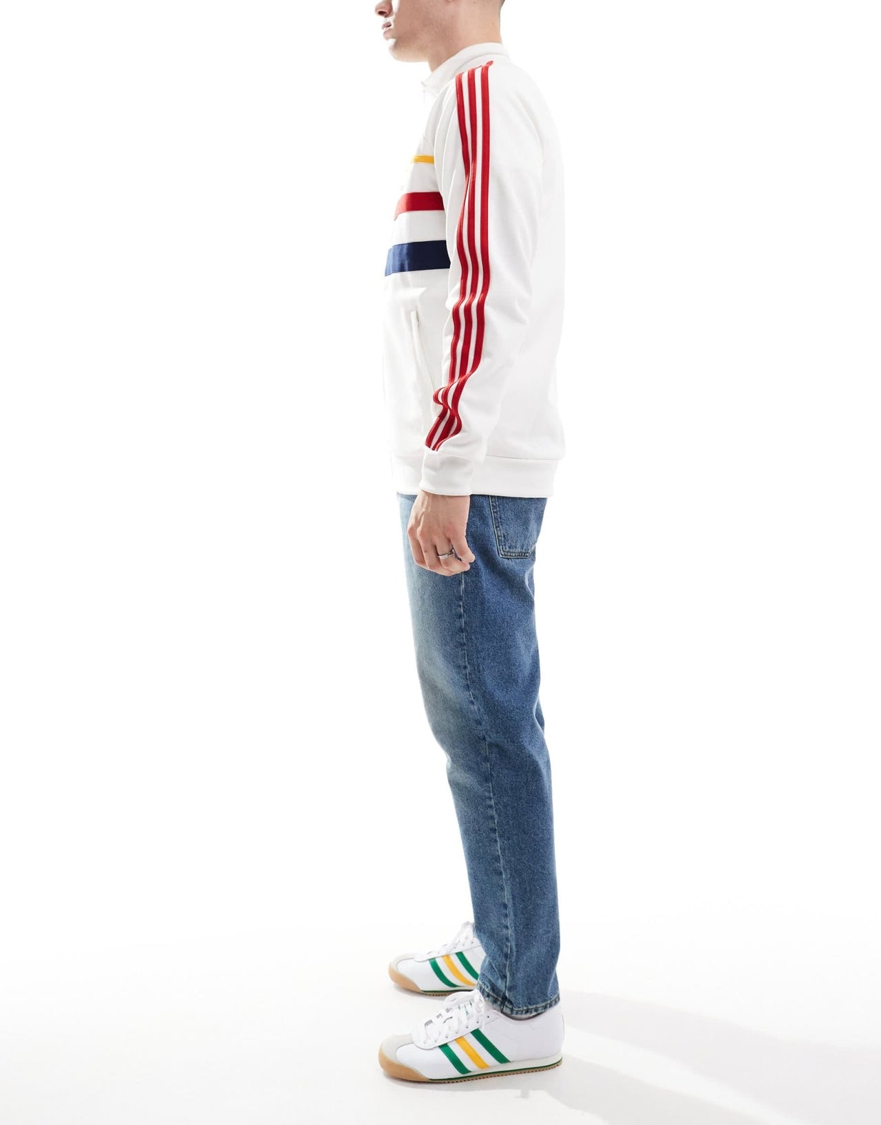ASOS DESIGN tapered fit jeans in tinted dark wash blue - ASOS Sample Sale