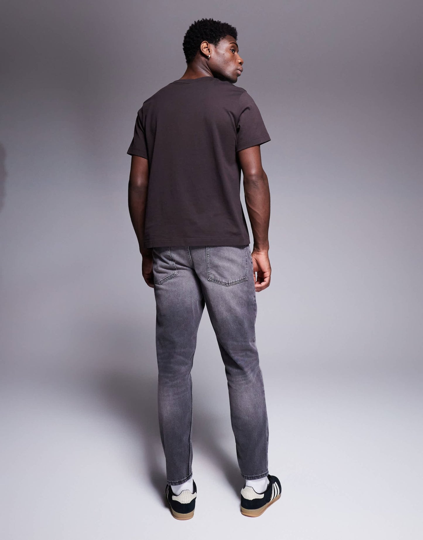 ASOS DESIGN tapered jeans in washed grey - ASOS Sample Sale