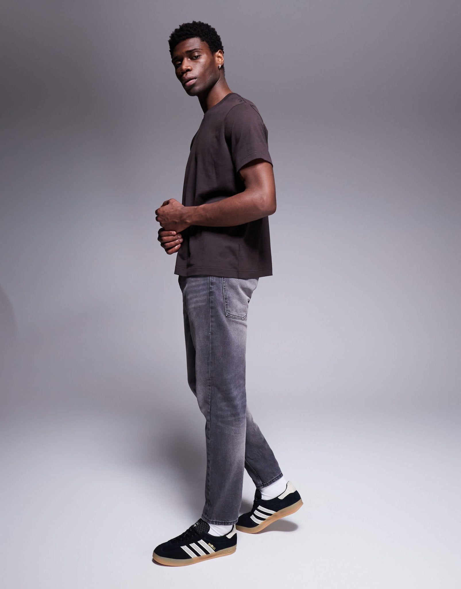 ASOS DESIGN tapered jeans in washed grey - ASOS Sample Sale