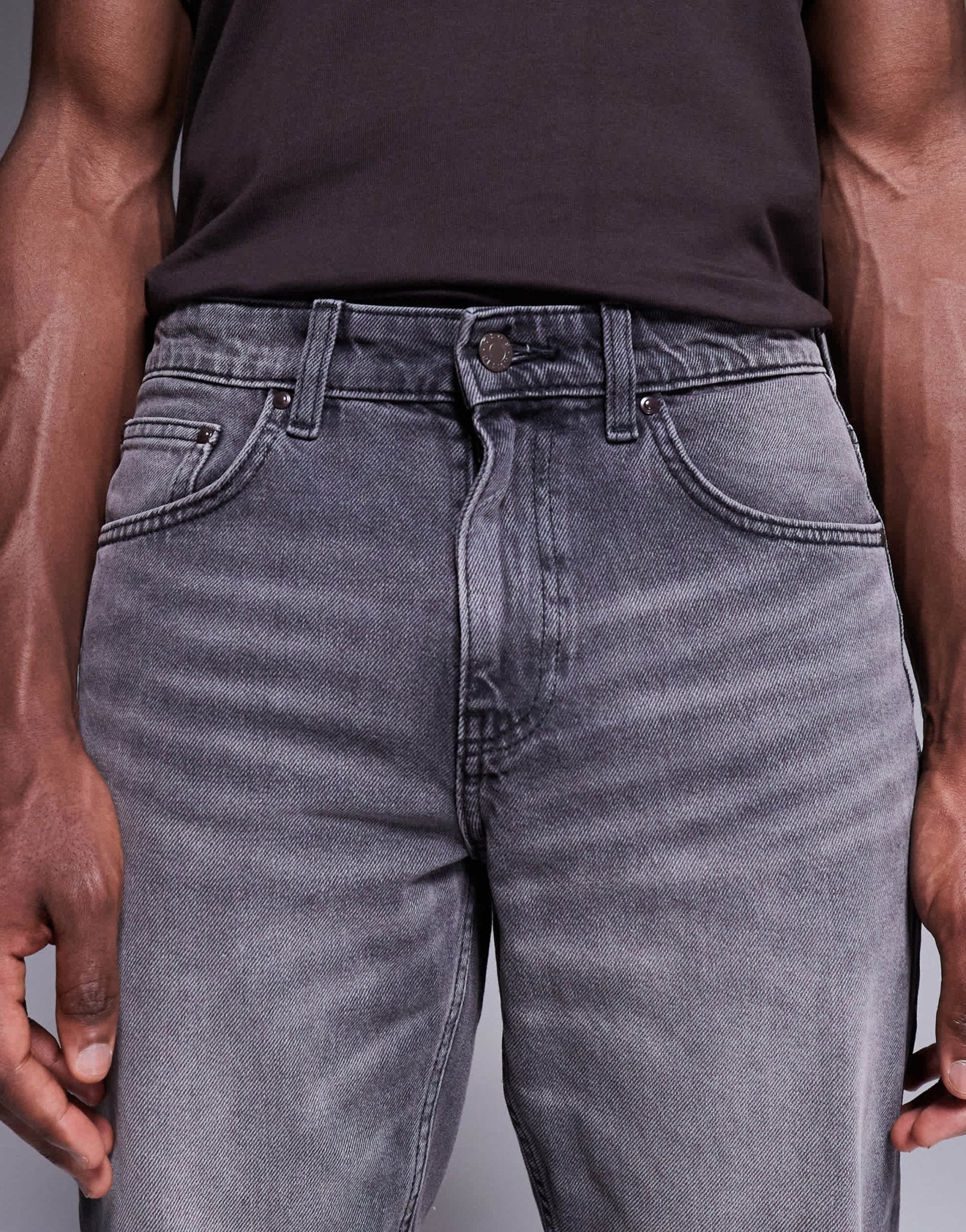 ASOS DESIGN tapered jeans in washed grey - ASOS Sample Sale