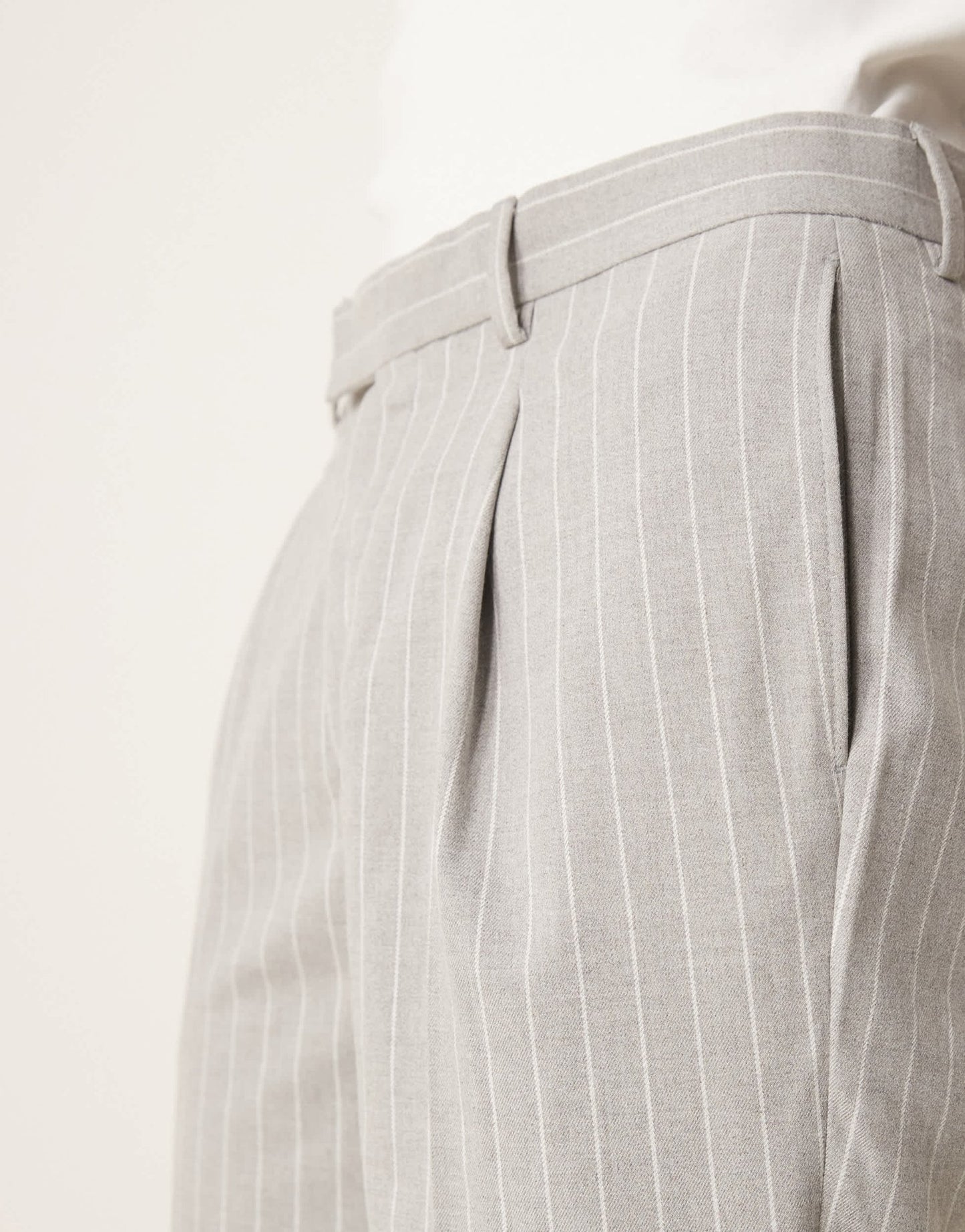 ASOS DESIGN tapered suit trousers in grey pinstripe - ASOS Sample Sale