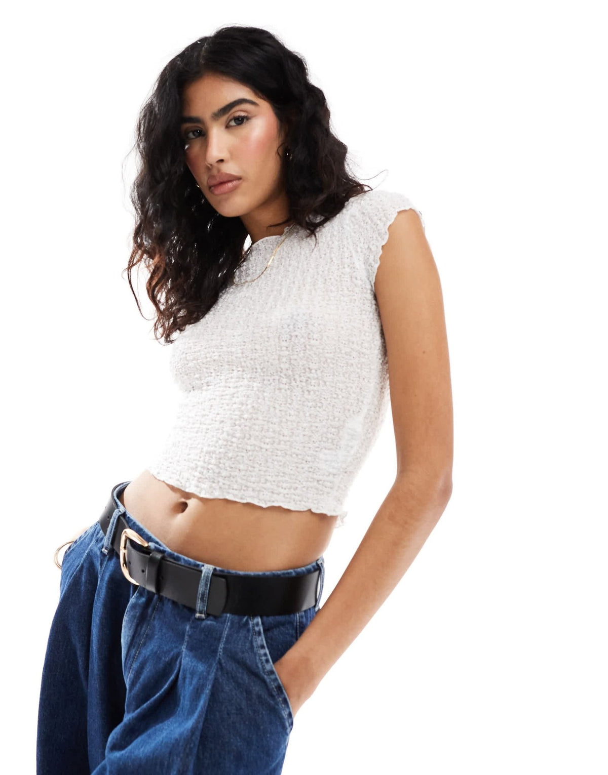 ASOS DESIGN textured baby t-shirt in white - ASOS Sample Sale