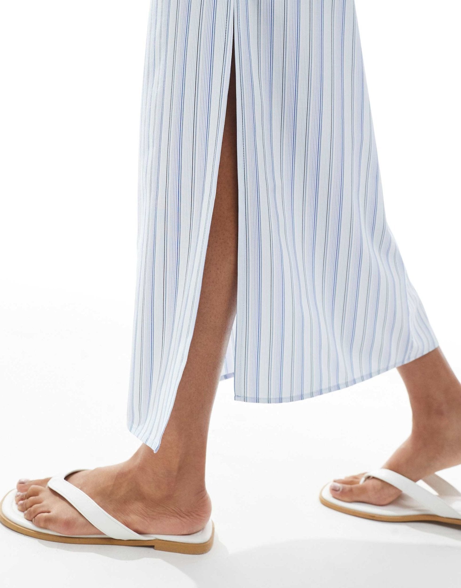 ASOS DESIGN tie waist co-ord maxi skirt in stripe - ASOS Sample Sale