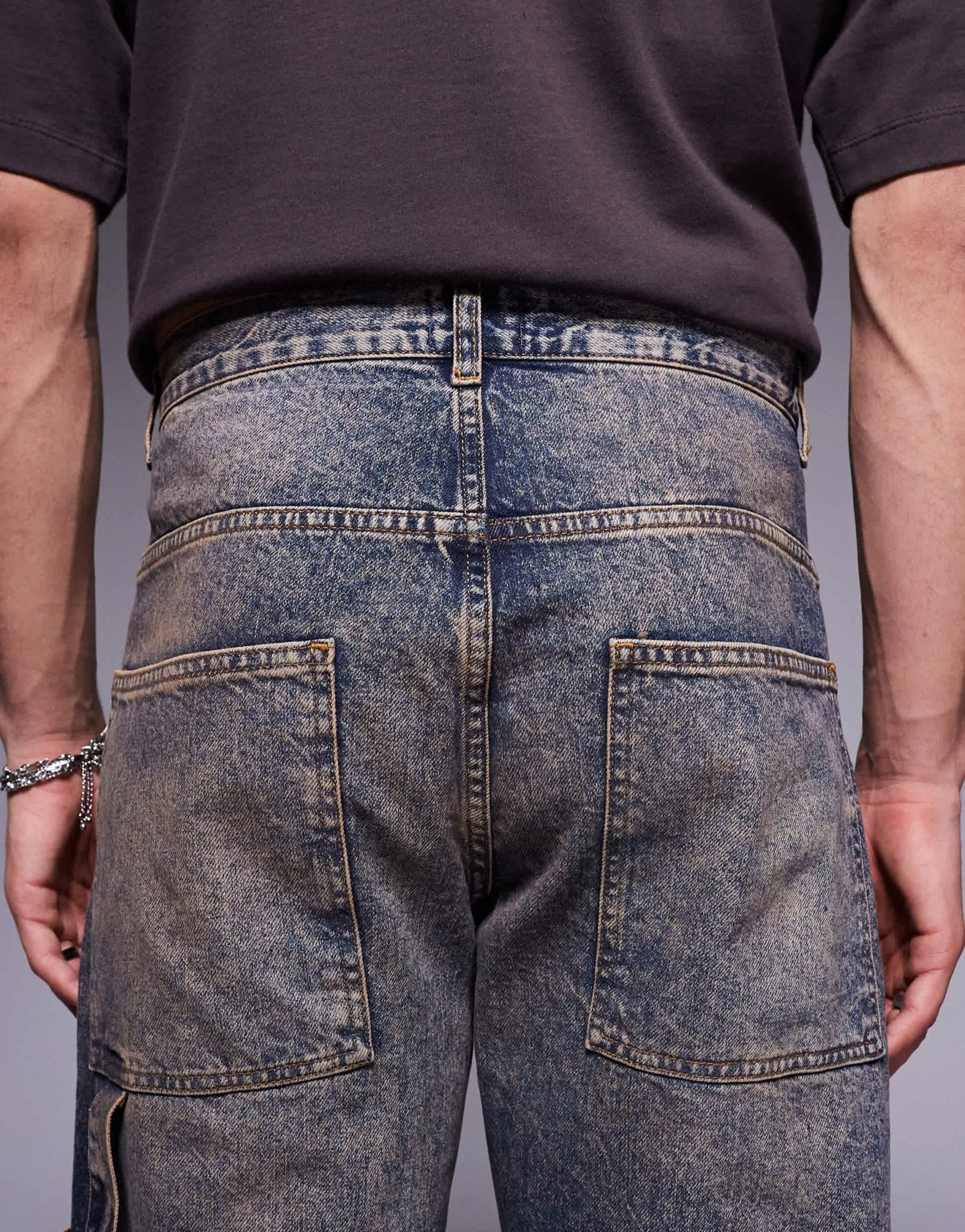ASOS DESIGN tinted baggy jean in indigo - ASOS Sample Sale