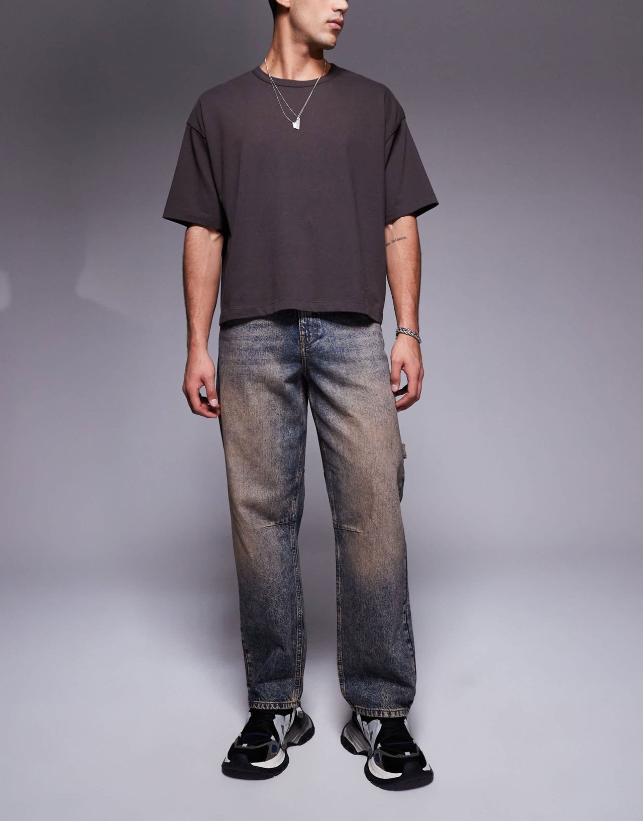 ASOS DESIGN tinted baggy jean in indigo - ASOS Sample Sale