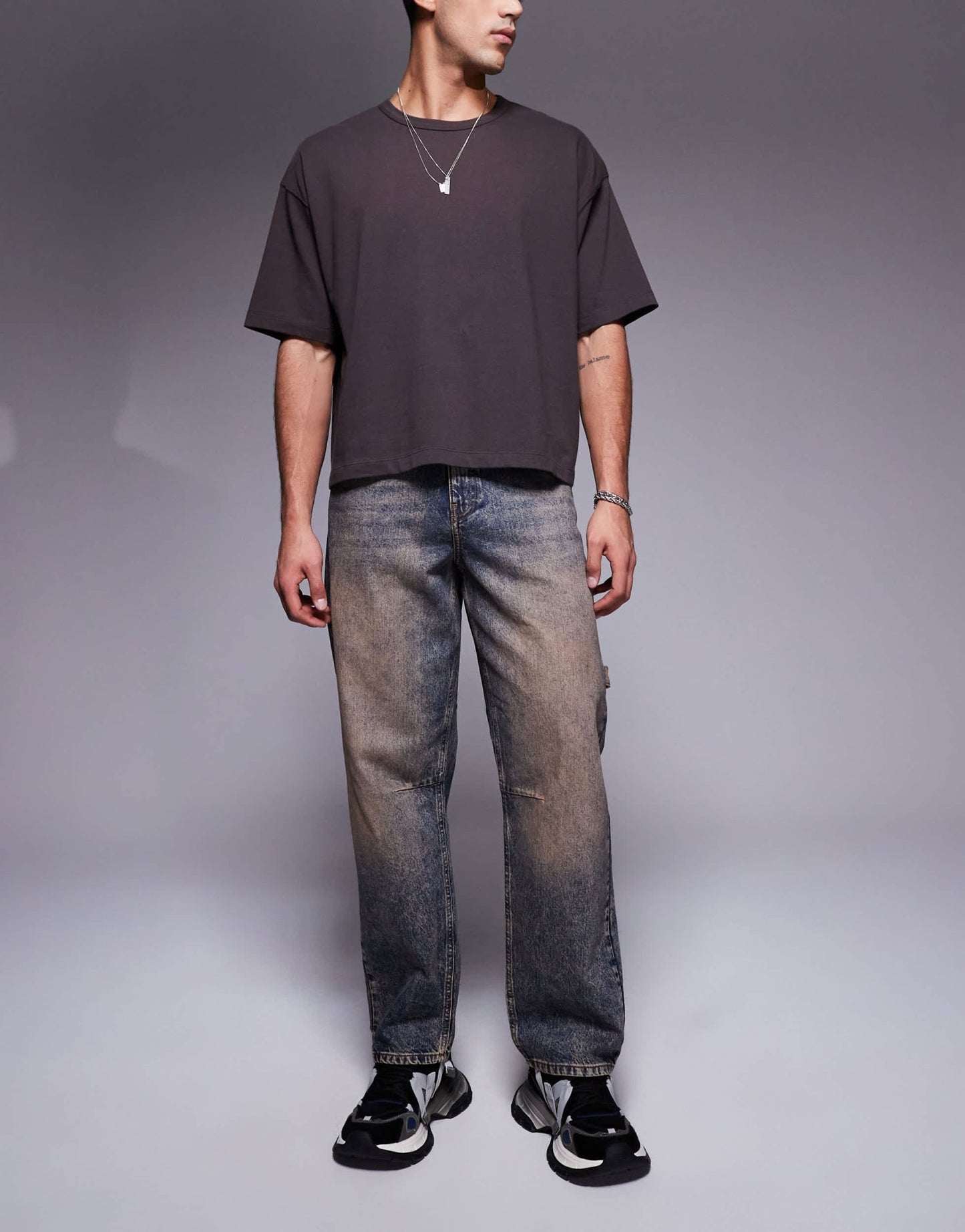 ASOS DESIGN tinted baggy jean in indigo - ASOS Sample Sale
