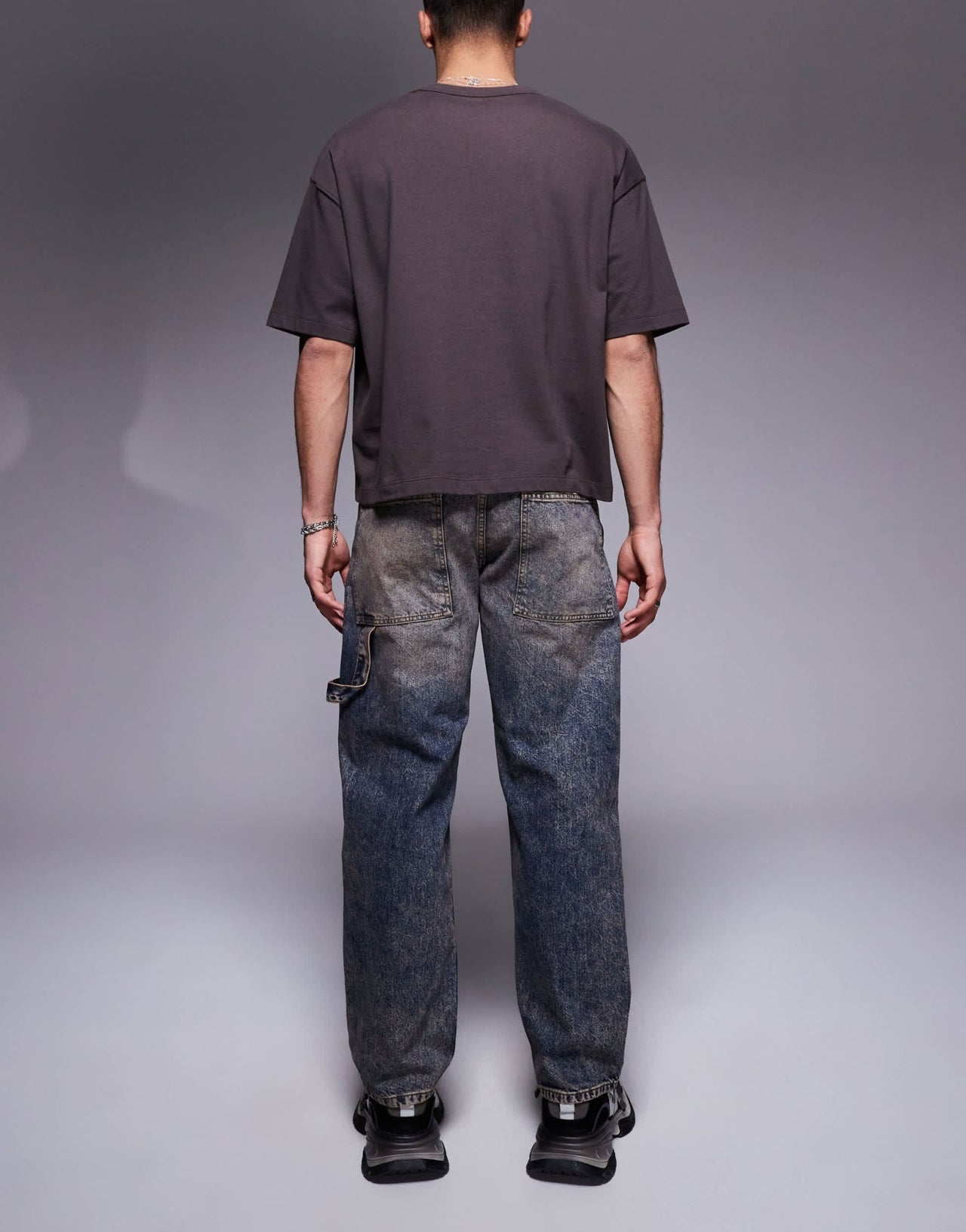 ASOS DESIGN tinted baggy jean in indigo - ASOS Sample Sale