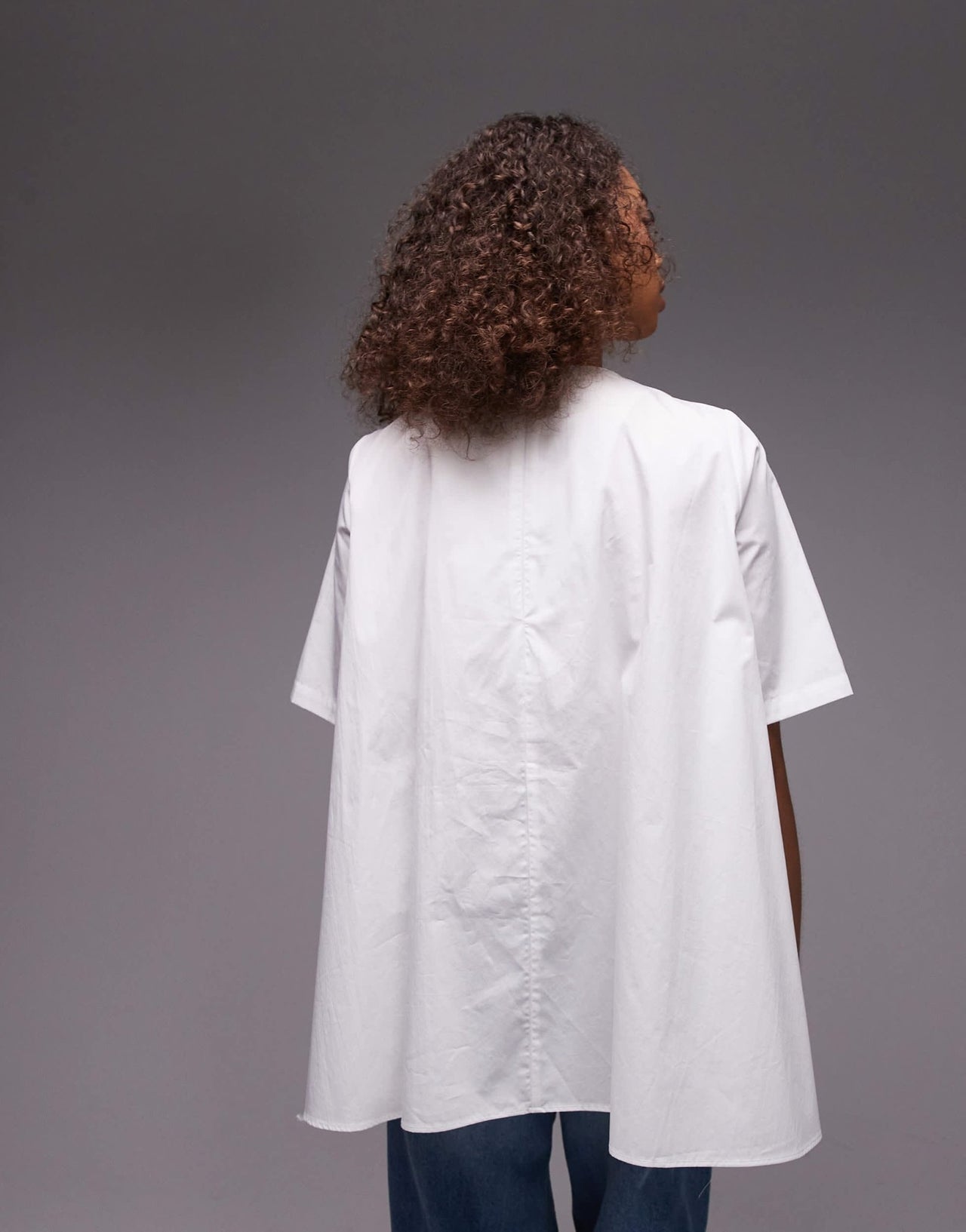 ASOS DESIGN trapeze graphic t shirt in white - ASOS Sample Sale