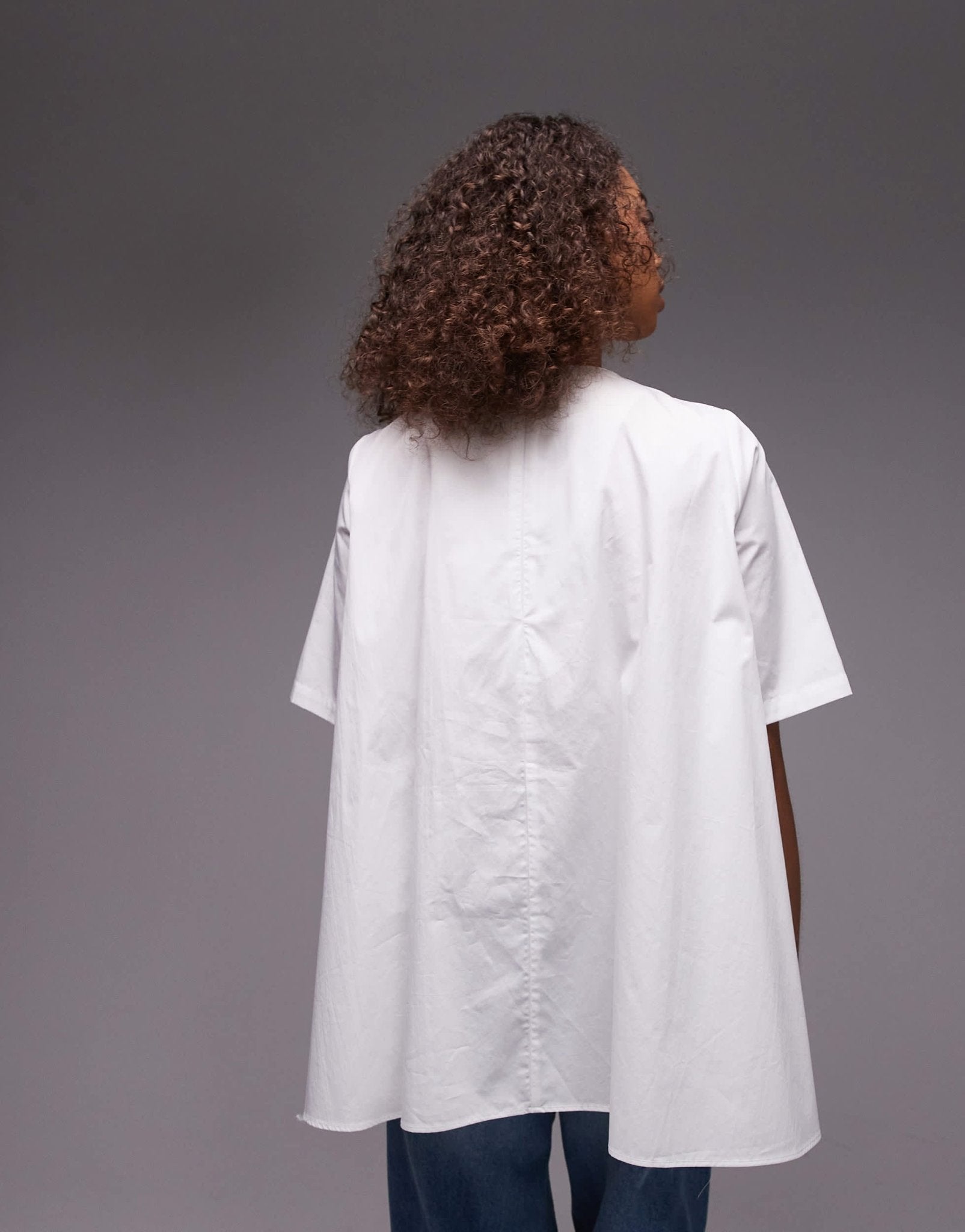 ASOS DESIGN trapeze graphic t shirt in white - ASOS Sample Sale
