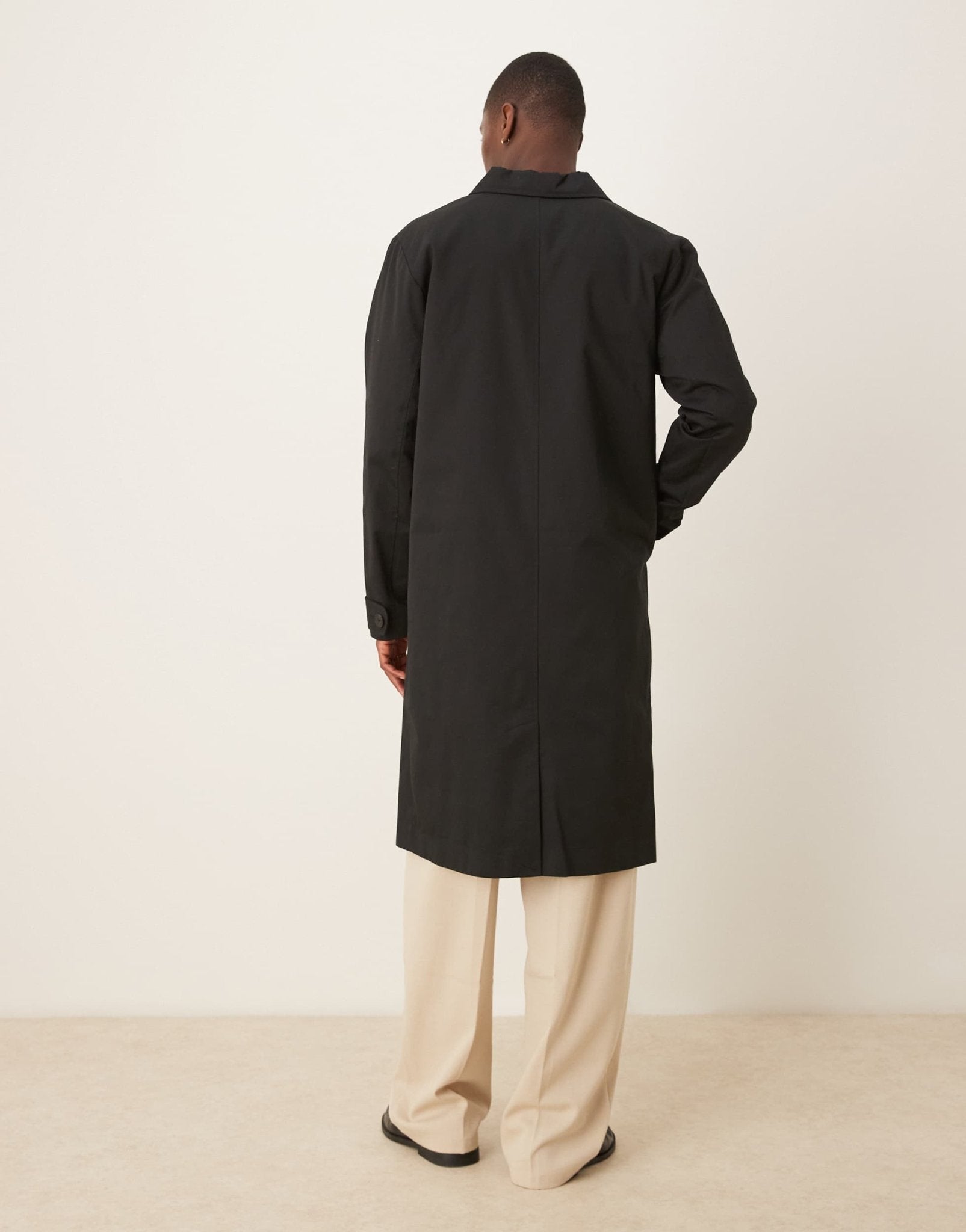 ASOS DESIGN trench coat in black - ASOS Sample Sale