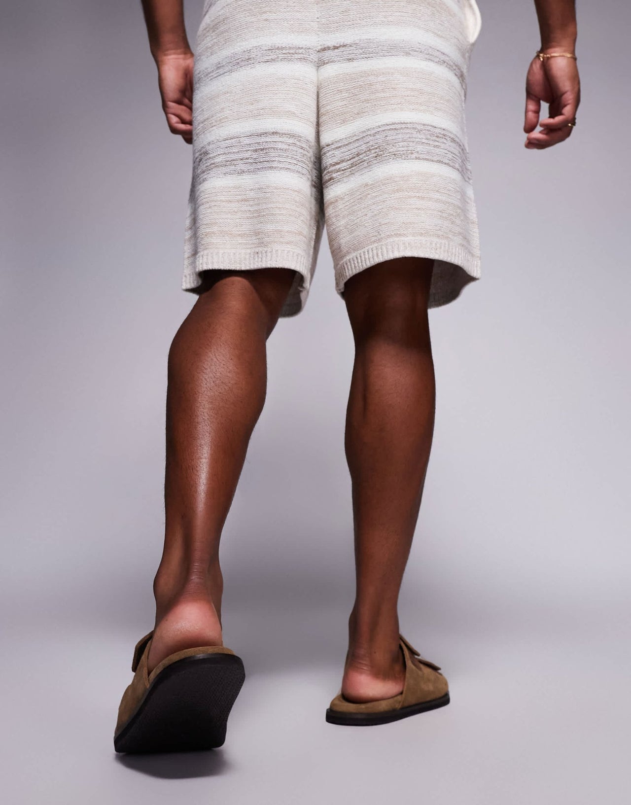 ASOS DESIGN two strap sandals in stone suede - ASOS Sample Sale