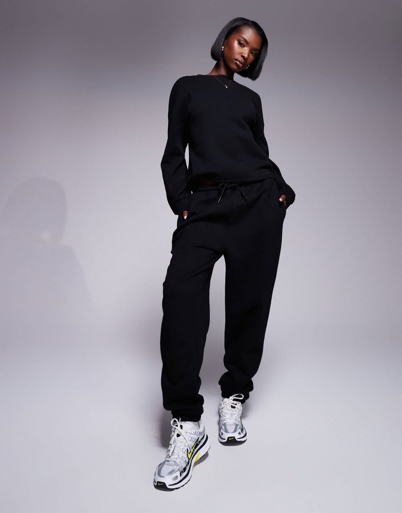 ASOS DESIGN V back sweat top in black - ASOS Sample Sale