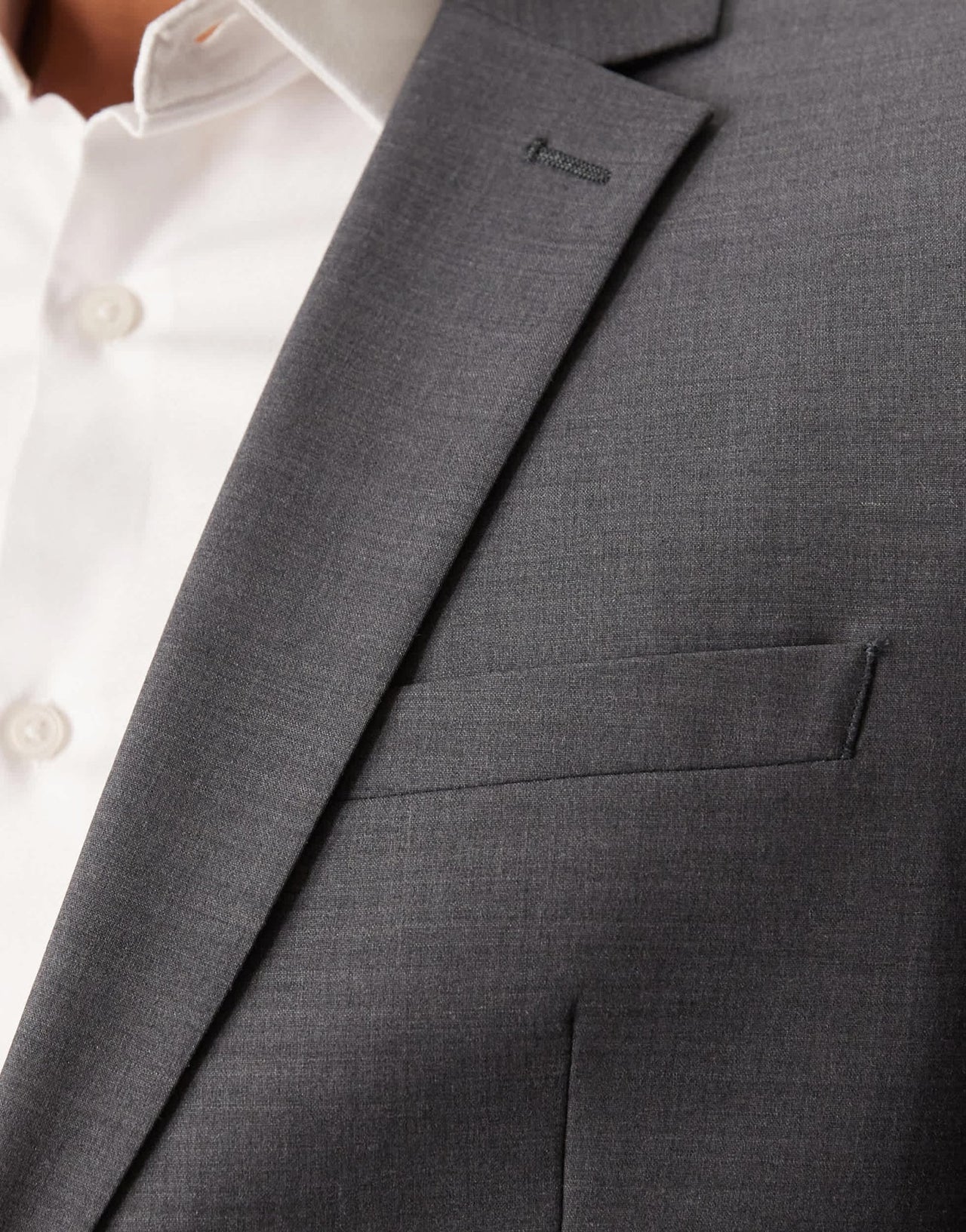 ASOS DESIGN washable slim suit jacket with lightweight worsted wool in charcoal - ASOS Sample Sale