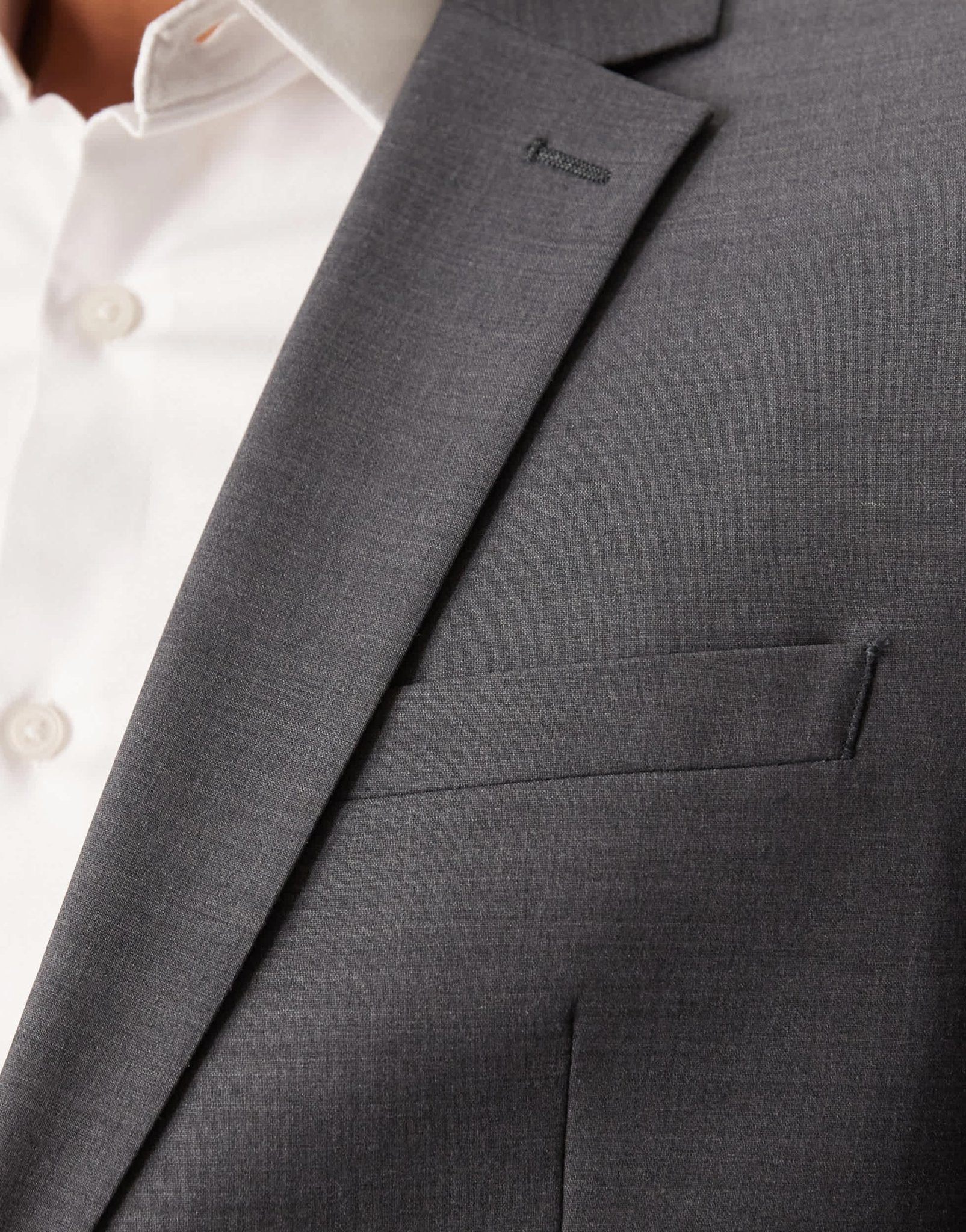 ASOS DESIGN washable slim suit jacket with lightweight worsted wool in charcoal - ASOS Sample Sale