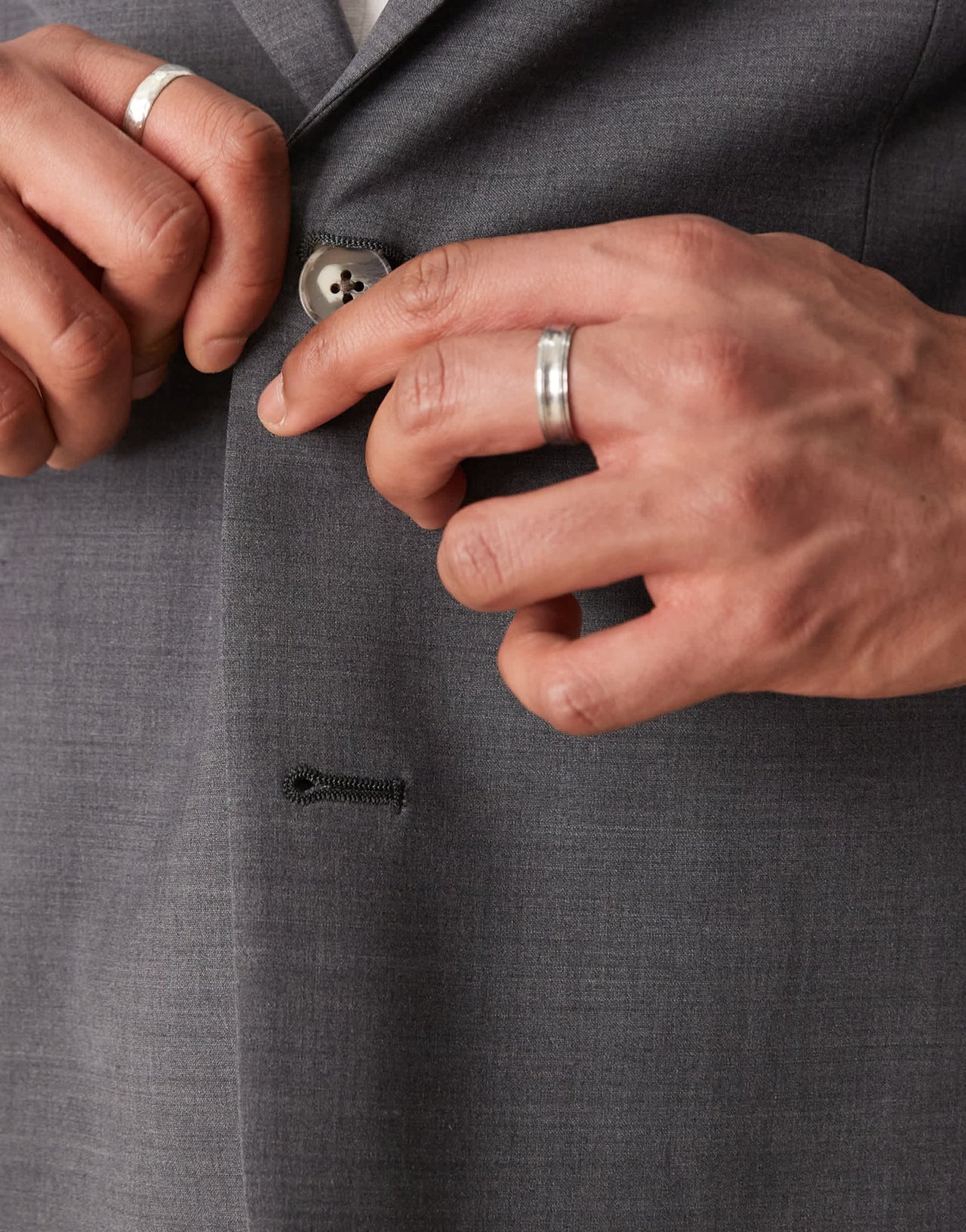 ASOS DESIGN washable slim suit jacket with lightweight worsted wool in charcoal - ASOS Sample Sale