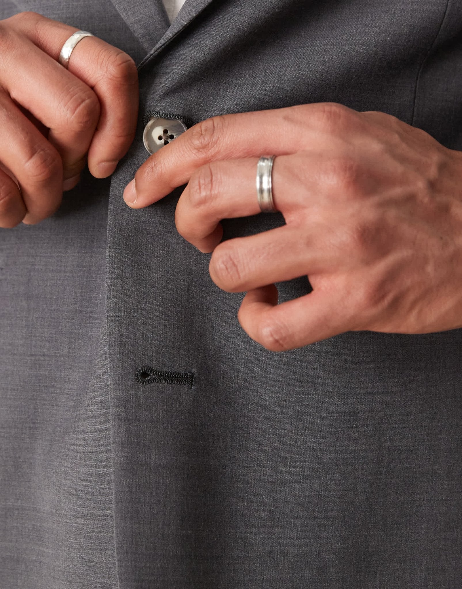 ASOS DESIGN washable slim suit jacket with lightweight worsted wool in charcoal - ASOS Sample Sale