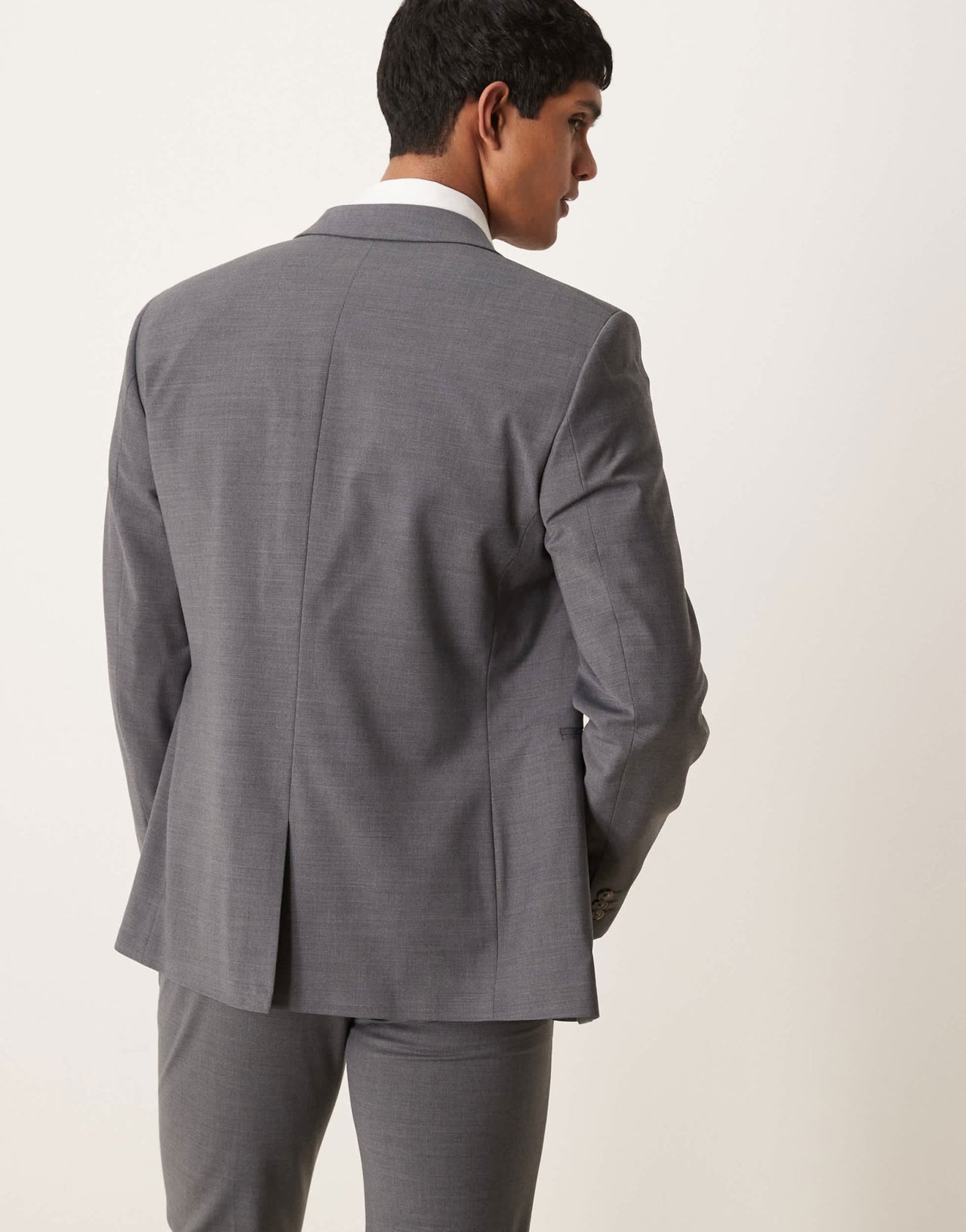 ASOS DESIGN washable slim suit jacket with lightweight worsted wool in charcoal - ASOS Sample Sale