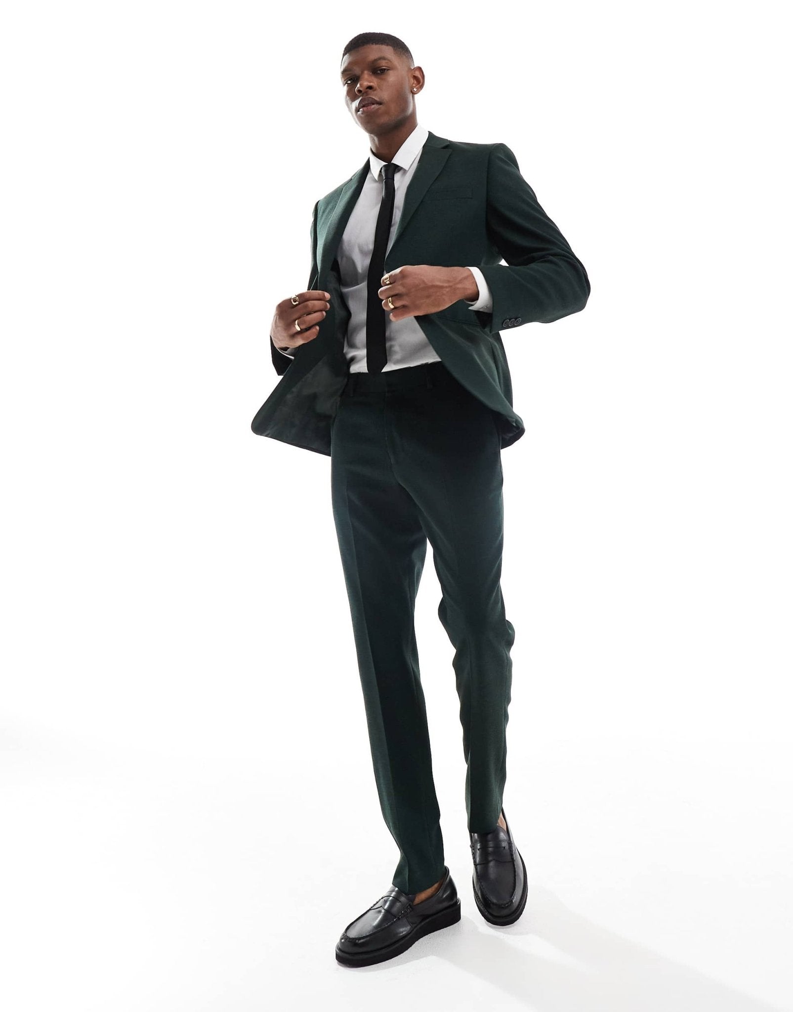 ASOS DESIGN wedding skinny suit trousers in green - ASOS Sample Sale