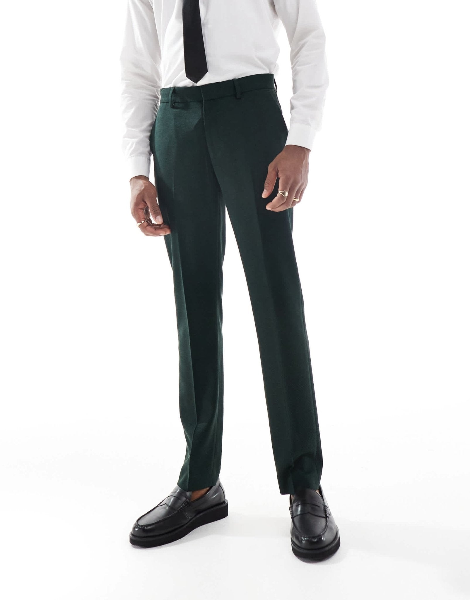 ASOS DESIGN wedding skinny suit trousers in green - ASOS Sample Sale