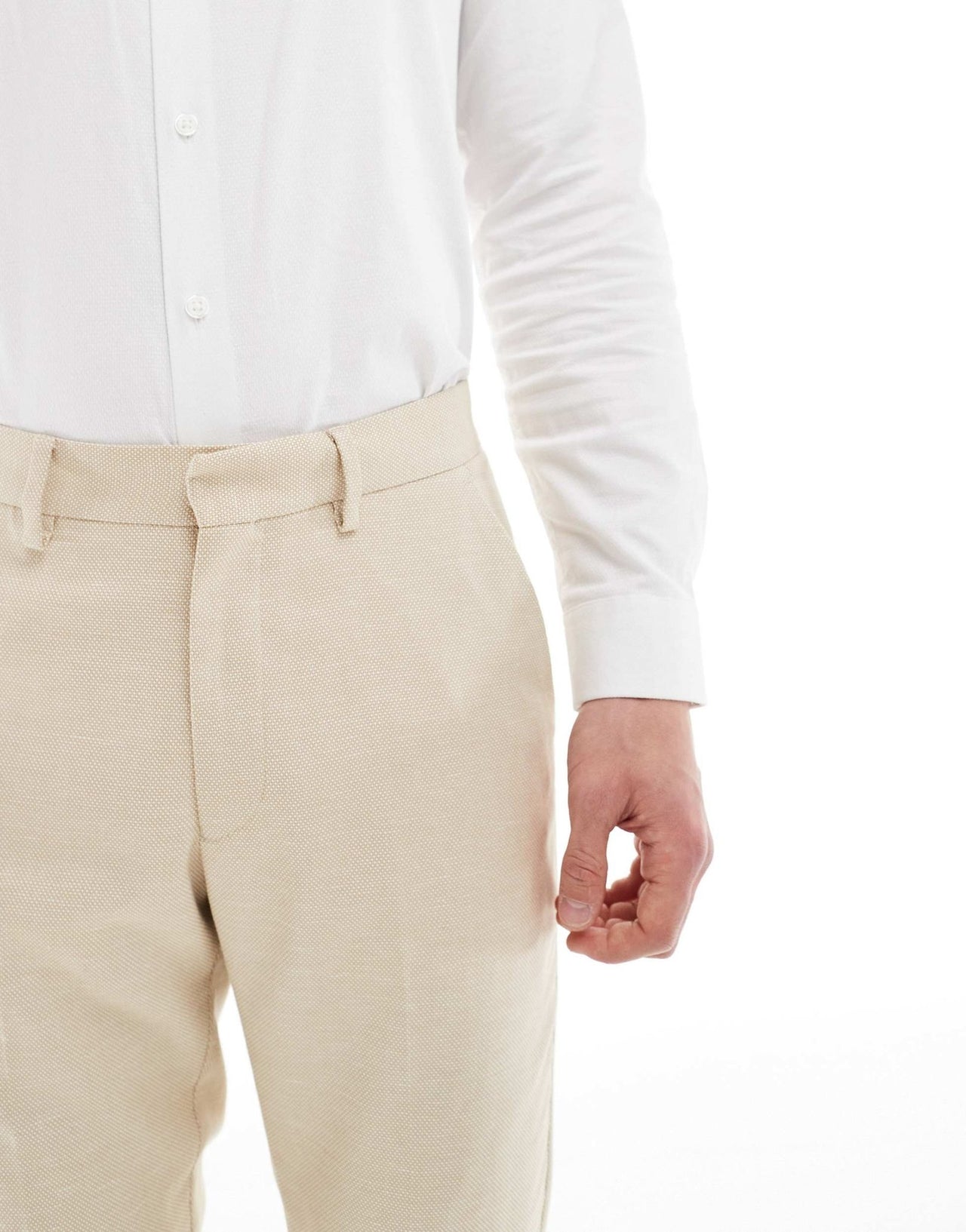 ASOS DESIGN wedding skinny suit trousers in stone - ASOS Sample Sale