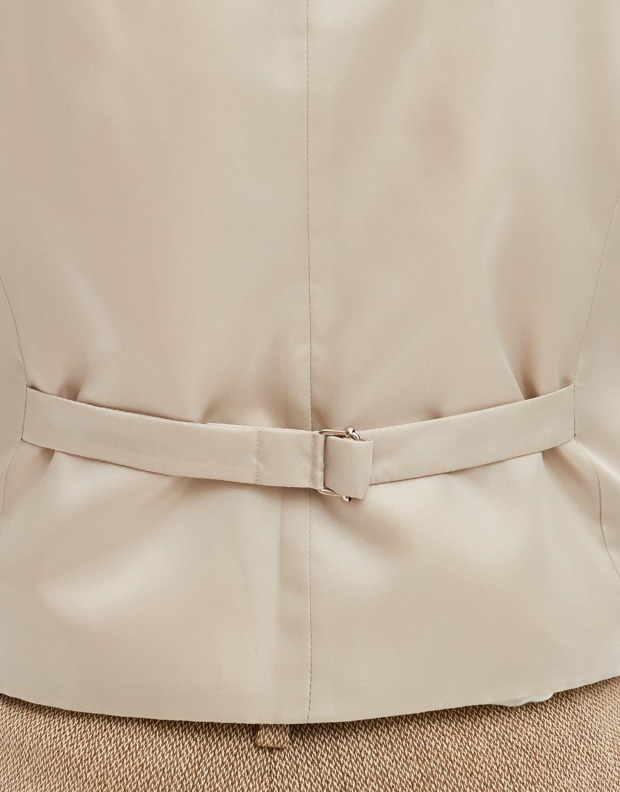ASOS DESIGN wedding slim wool mix suit waistcoat in beige basketweave texture - ASOS Sample Sale