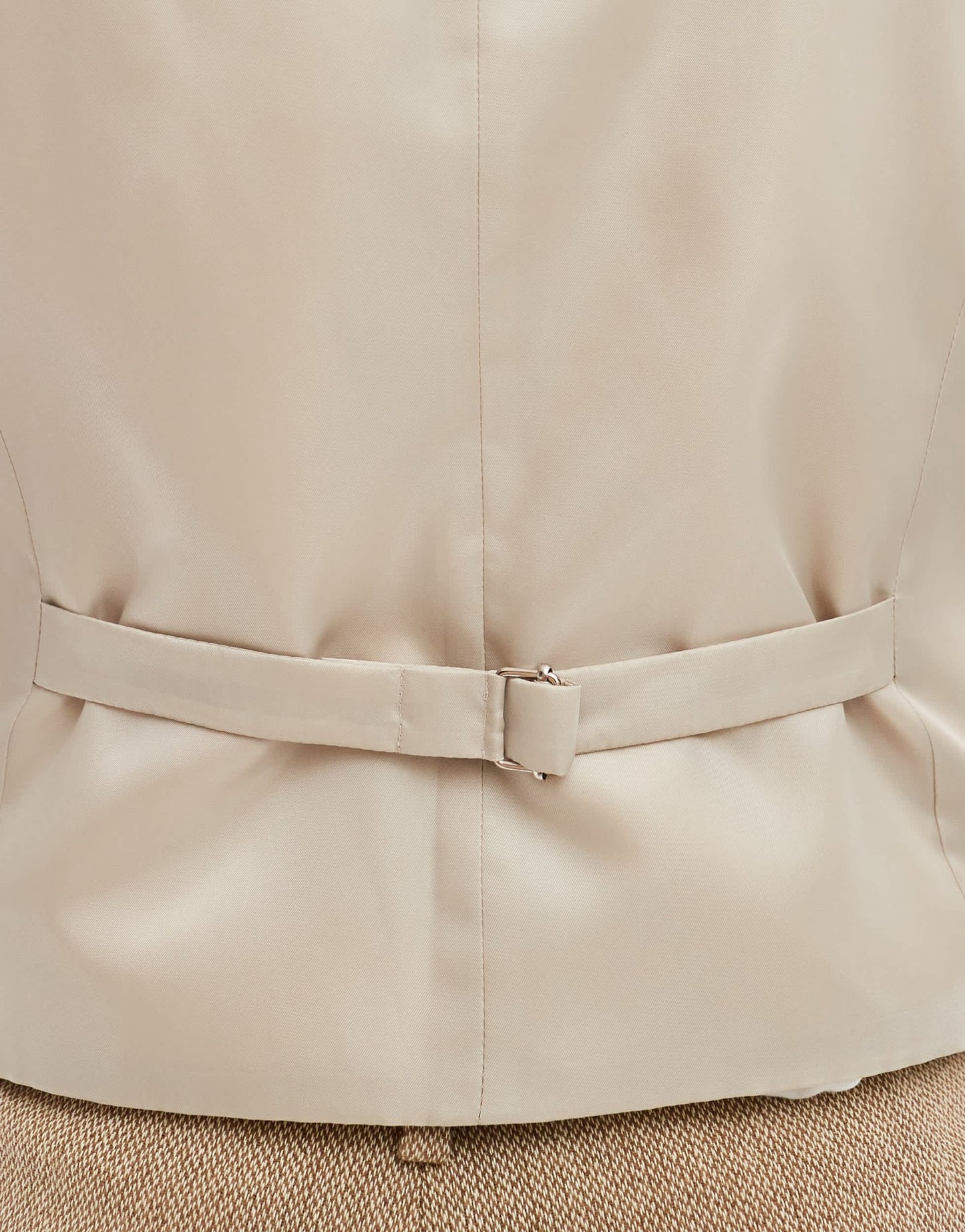 ASOS DESIGN wedding slim wool mix suit waistcoat in beige basketweave texture - ASOS Sample Sale
