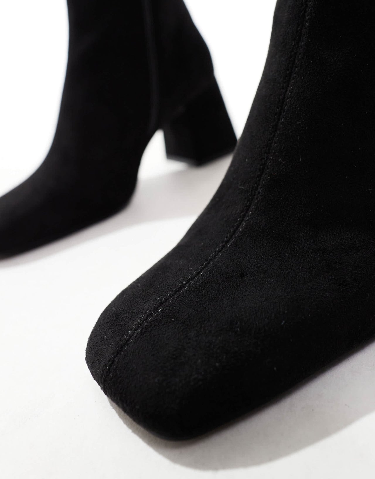 ASOS DESIGN Wide Fit Record smart mid-boots in black - ASOS Sample Sale