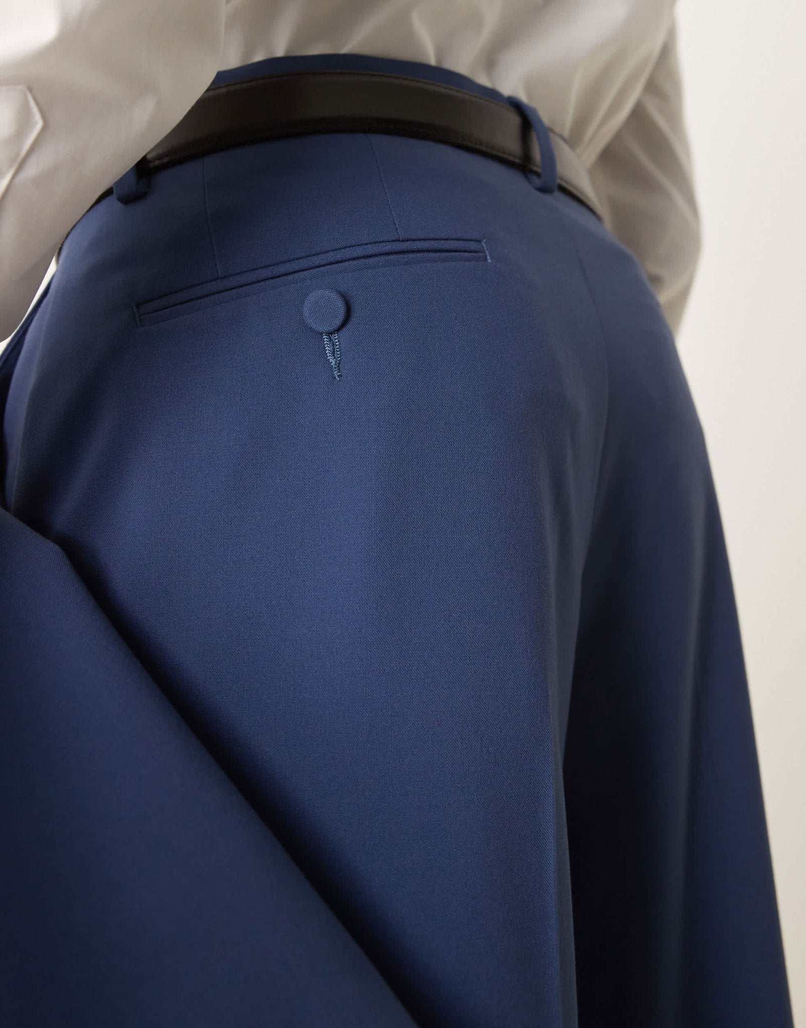 ASOS DESIGN wide leg suit trousers in blue - ASOS Sample Sale