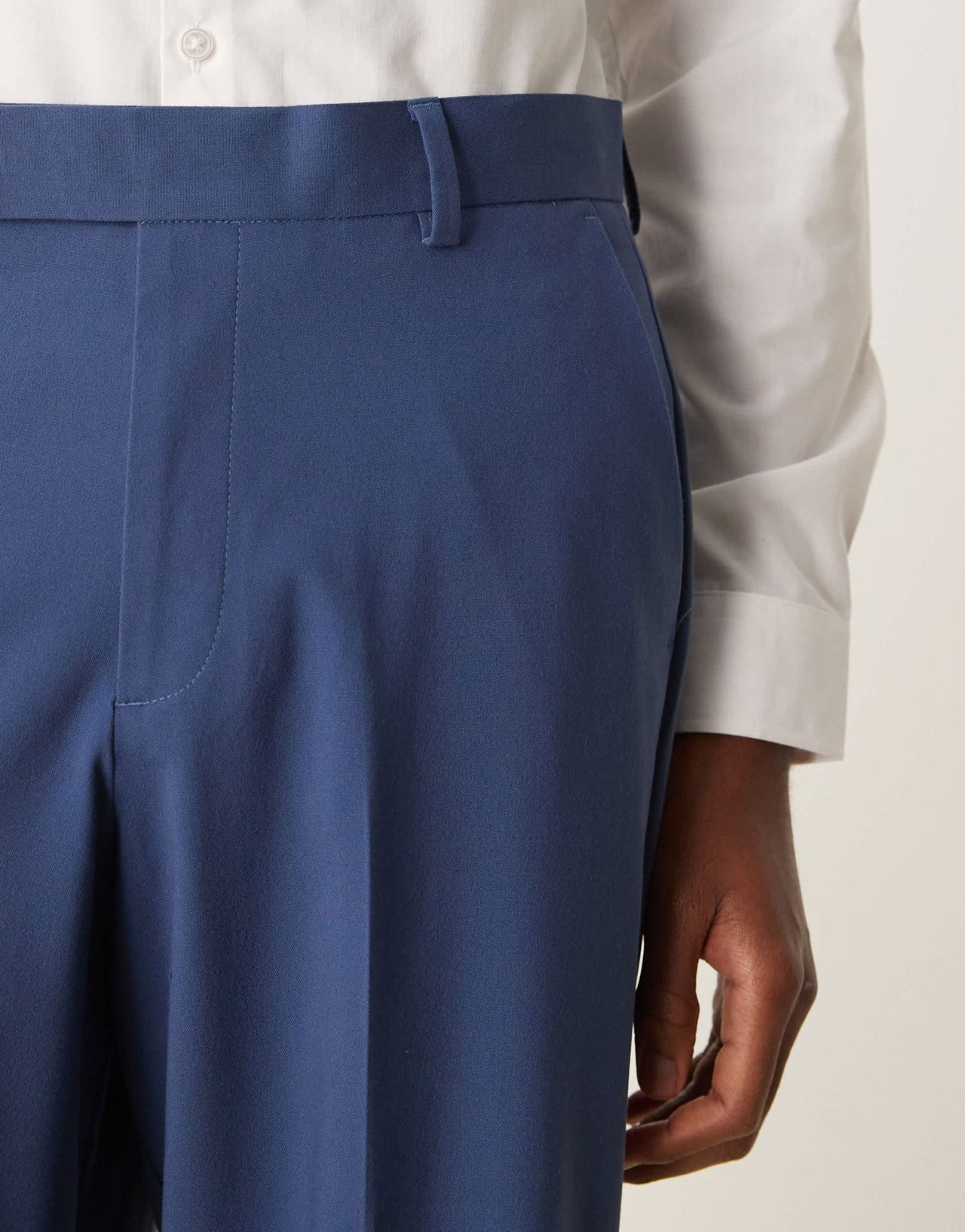 ASOS DESIGN wide leg suit trousers in blue - ASOS Sample Sale
