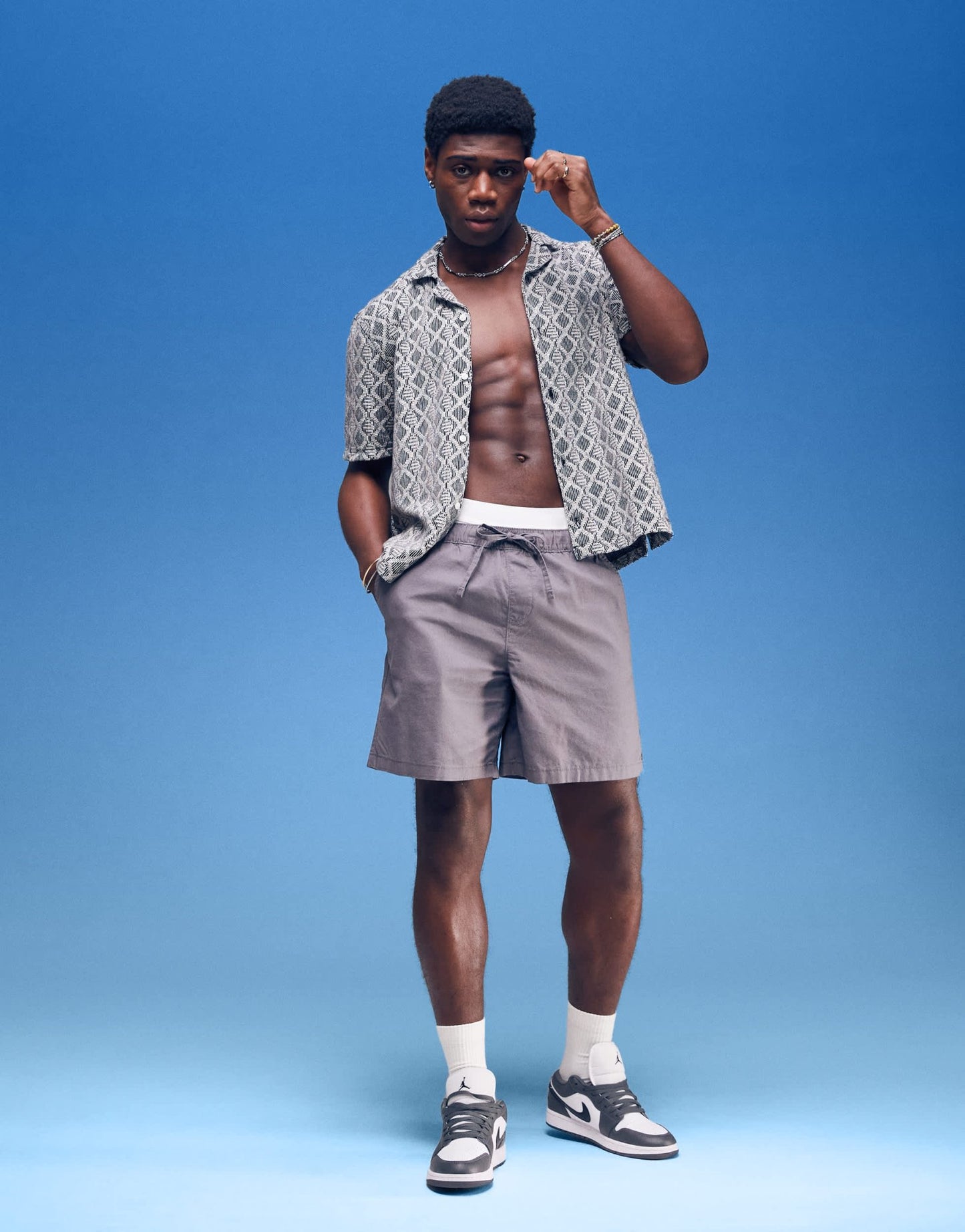 ASOS DESIGN wide linen blend shorts in grey - ASOS Sample Sale